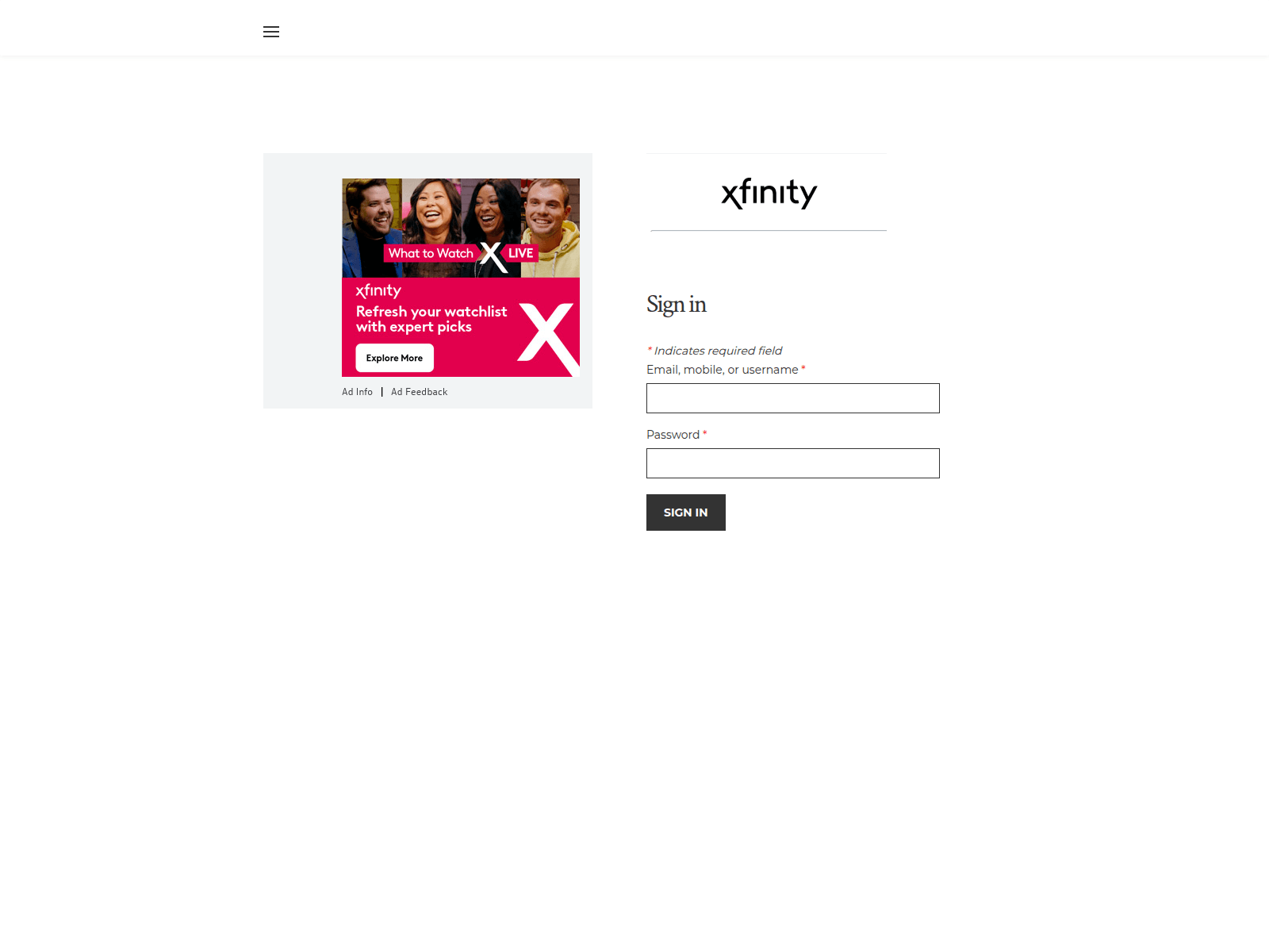 Screenshot of xfinityconnectemail.weebly.com