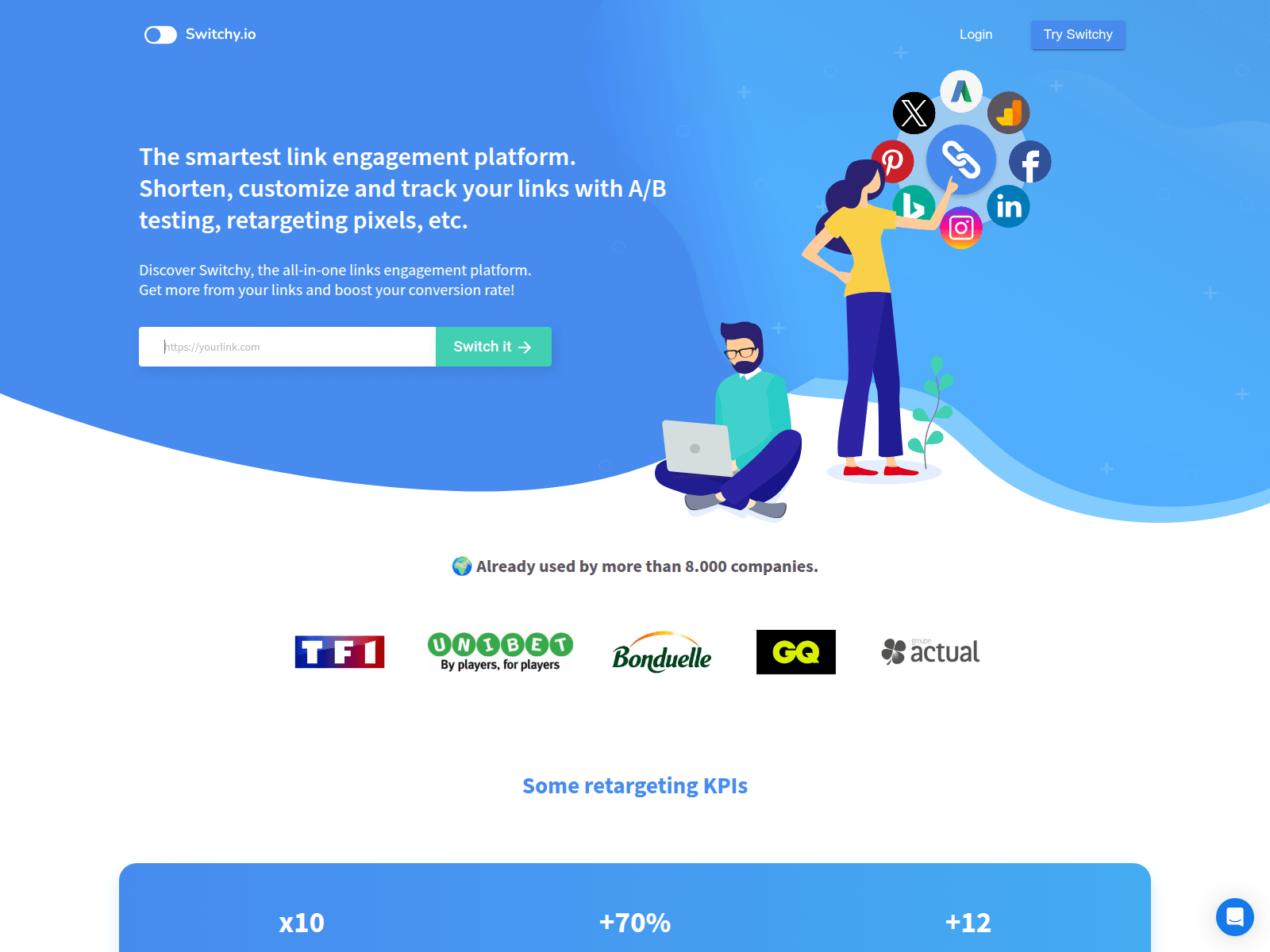 Screenshot of links.analisedisc.com.br