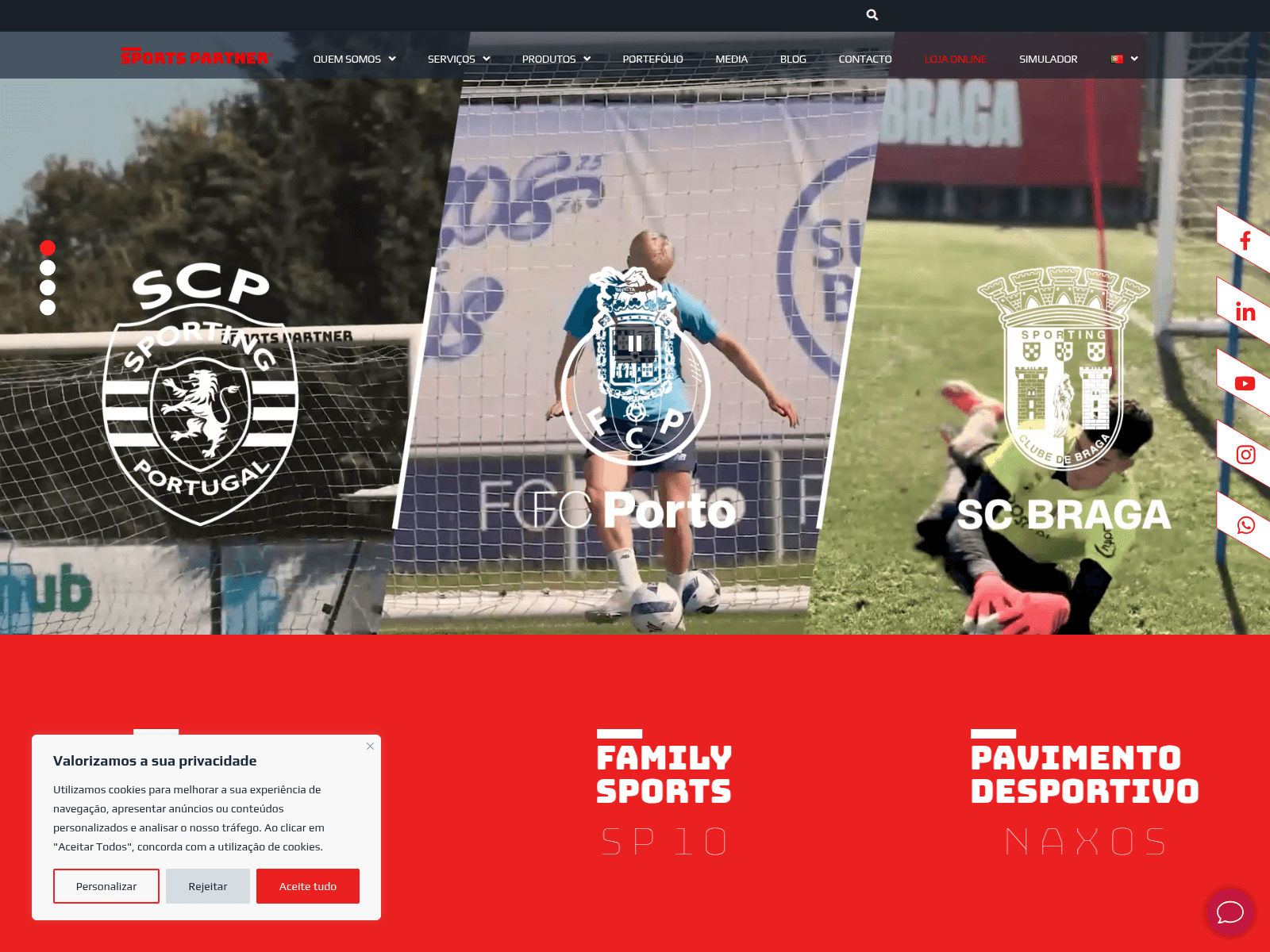 Screenshot of sportspartner.pt