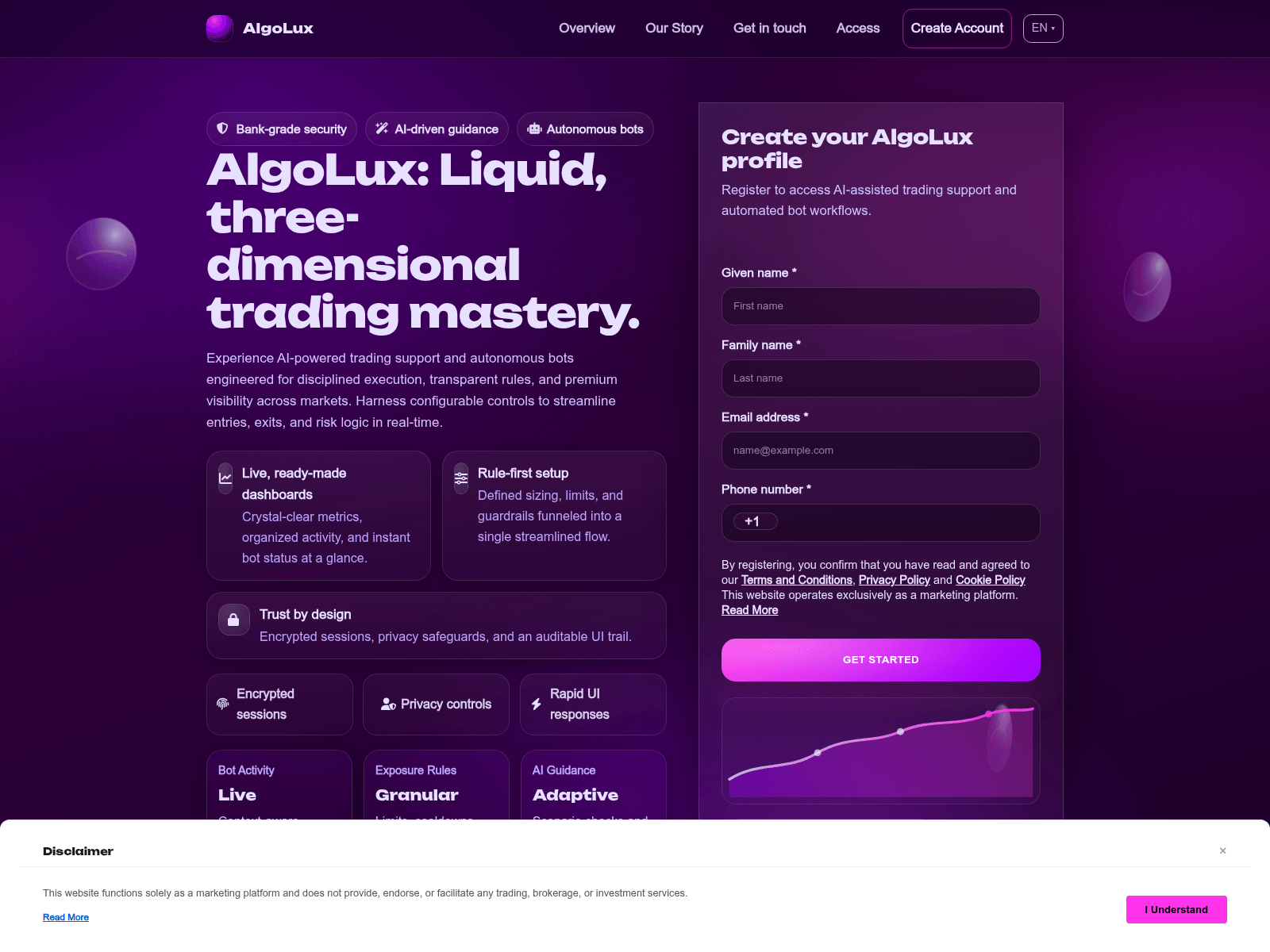 Screenshot of algoluxsolution.com