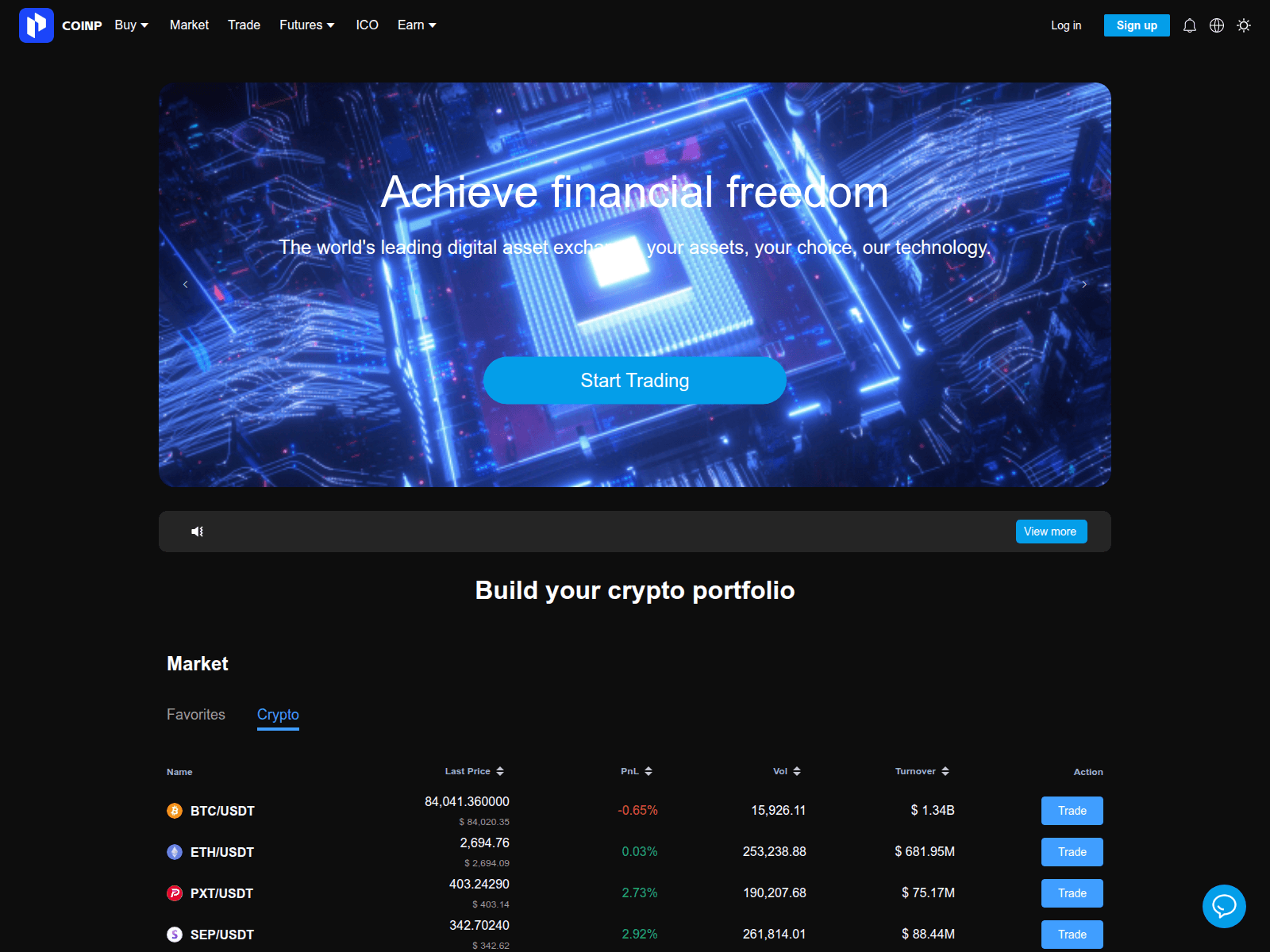 Screenshot of twncoinp.com
