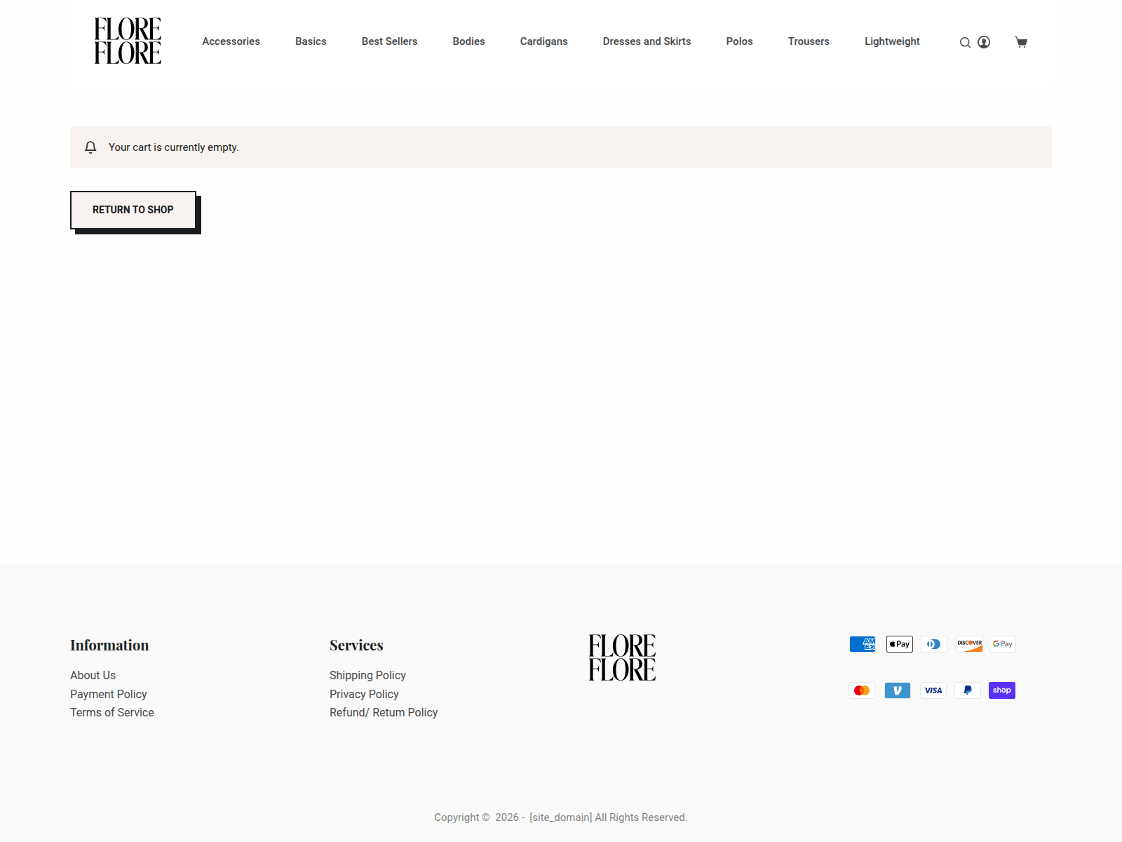Screenshot of florefashion.com
