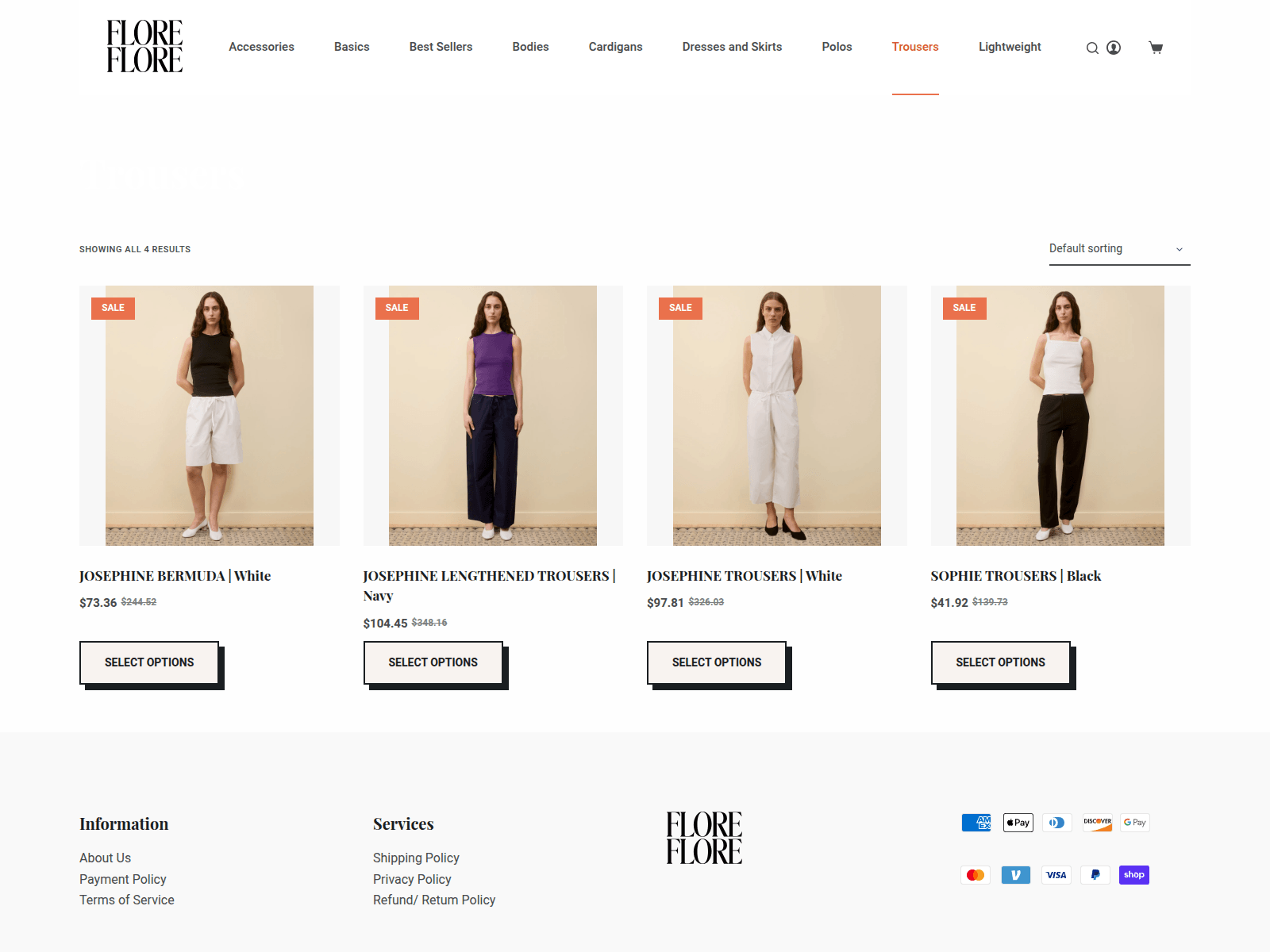 Screenshot of florefashion.com