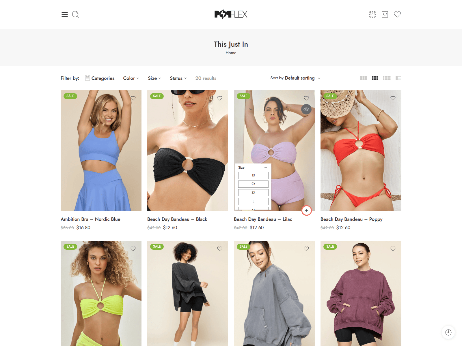 Screenshot of popflexsport.com