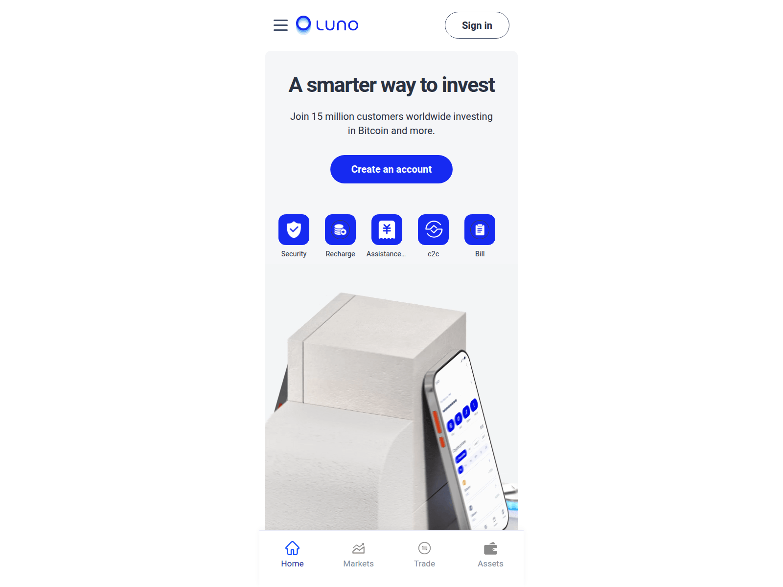 Screenshot of luno-rp.com