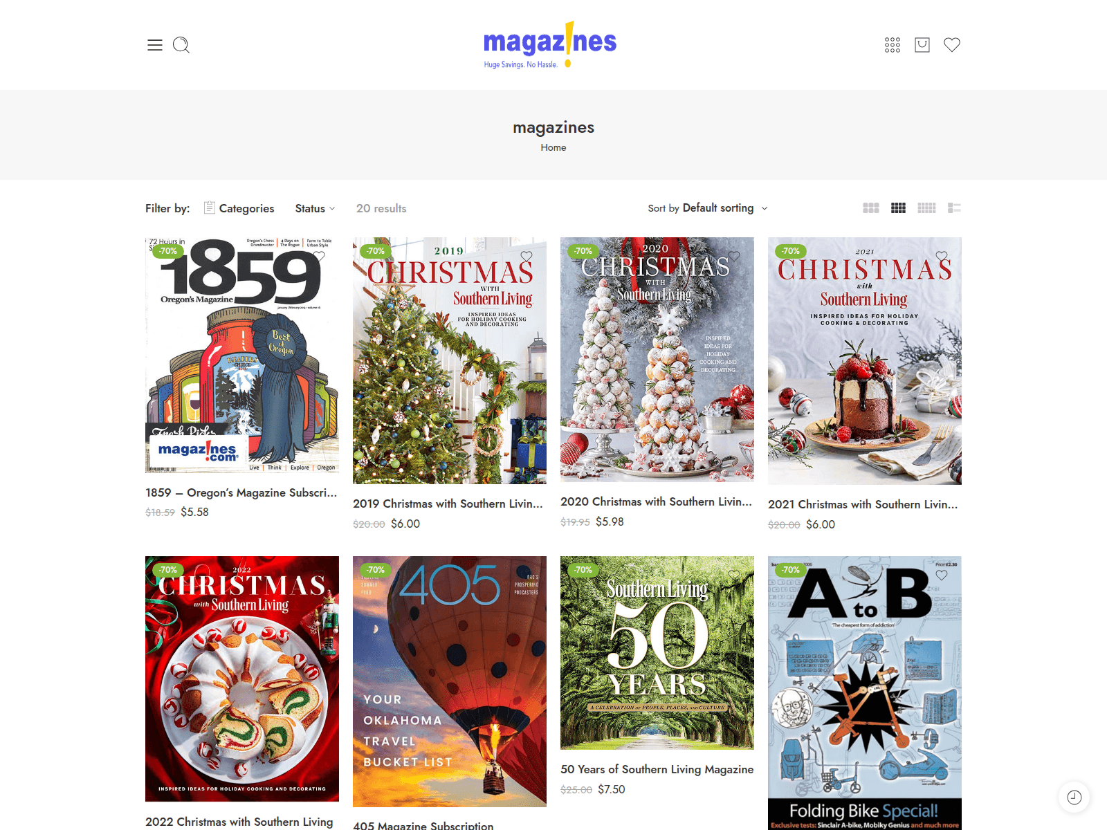 Screenshot of magazinesread.com