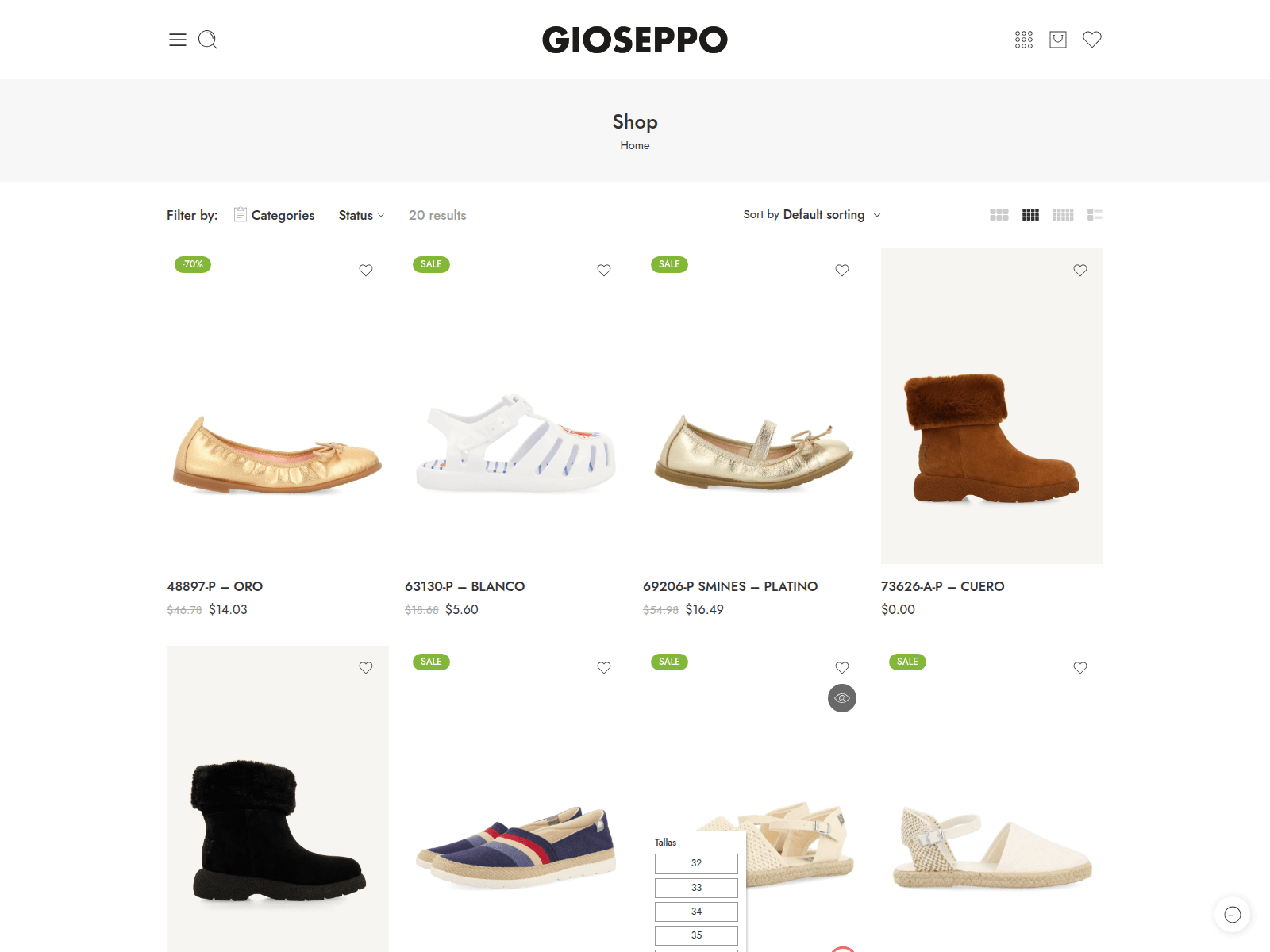 Screenshot of mygioseppo.com