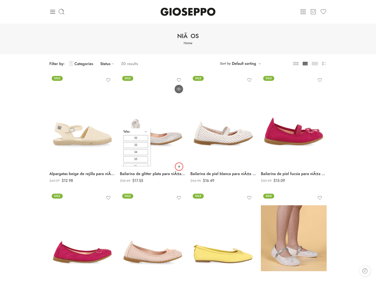 Screenshot of mygioseppo.com