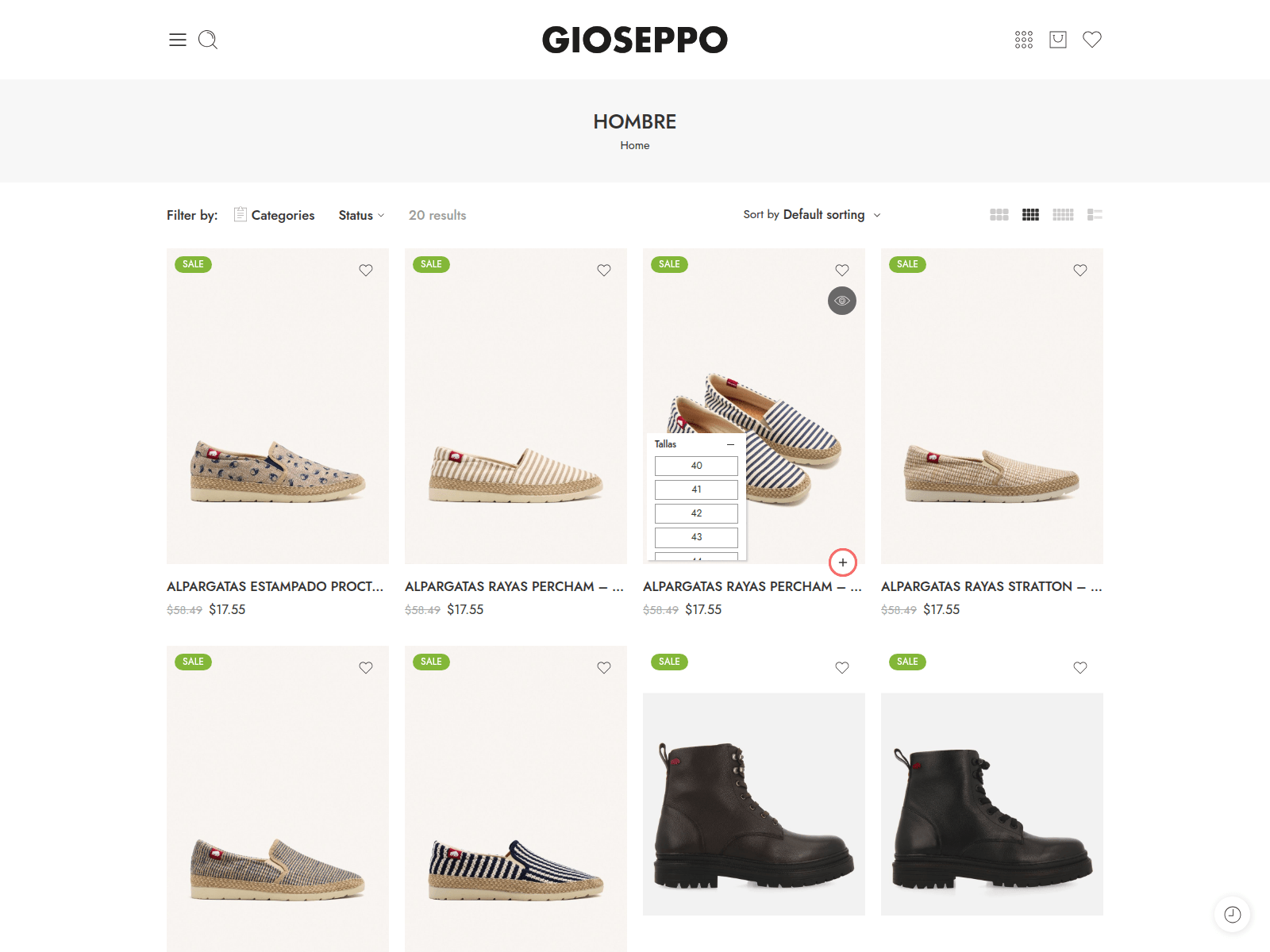 Screenshot of mygioseppo.com