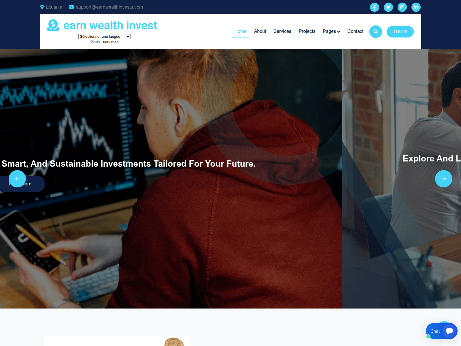 earnwealthinvests.com のスクリーンショット