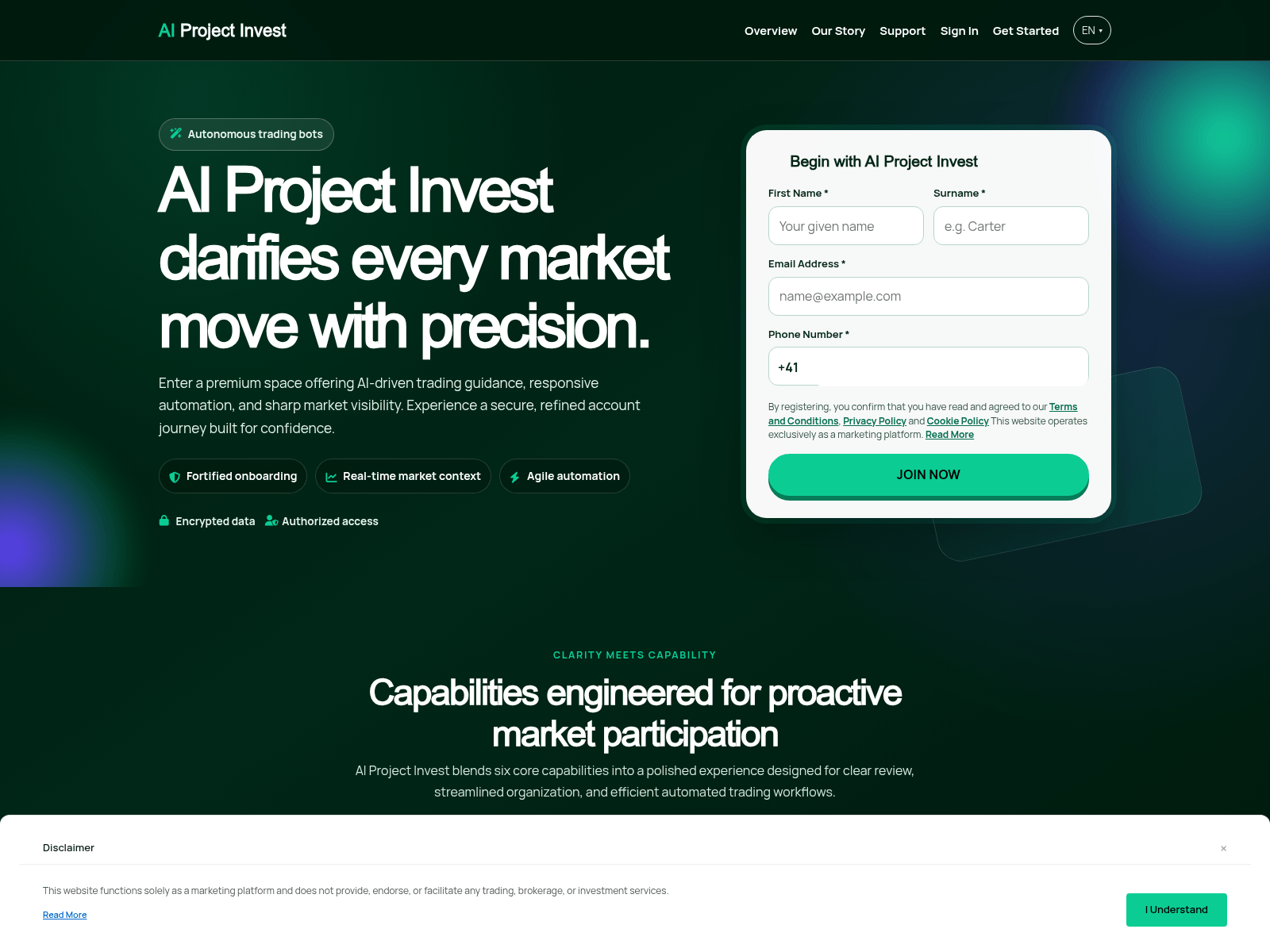 Screenshot of ai-project-invest.shop