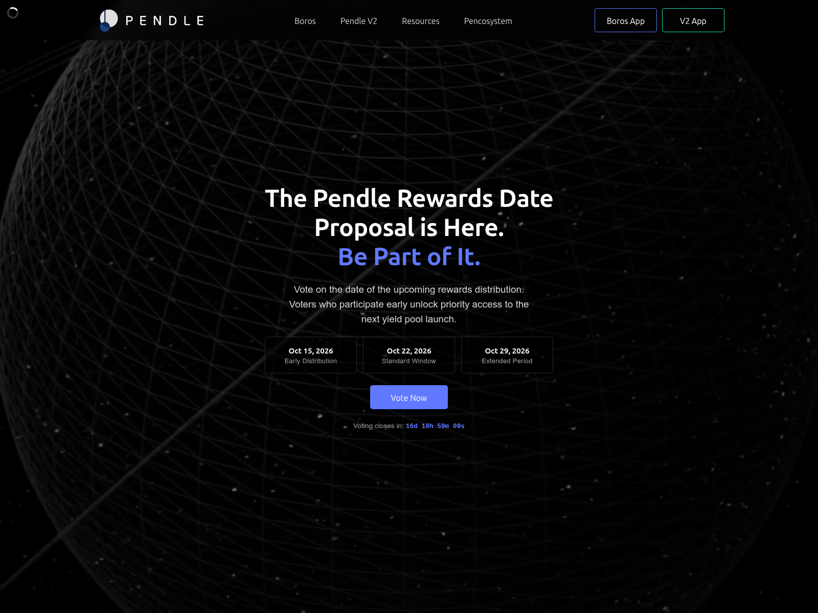 Screenshot of pendlefoundation.life