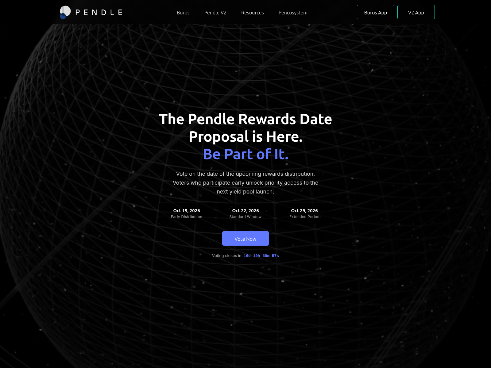 Screenshot of pendlefoundation.life