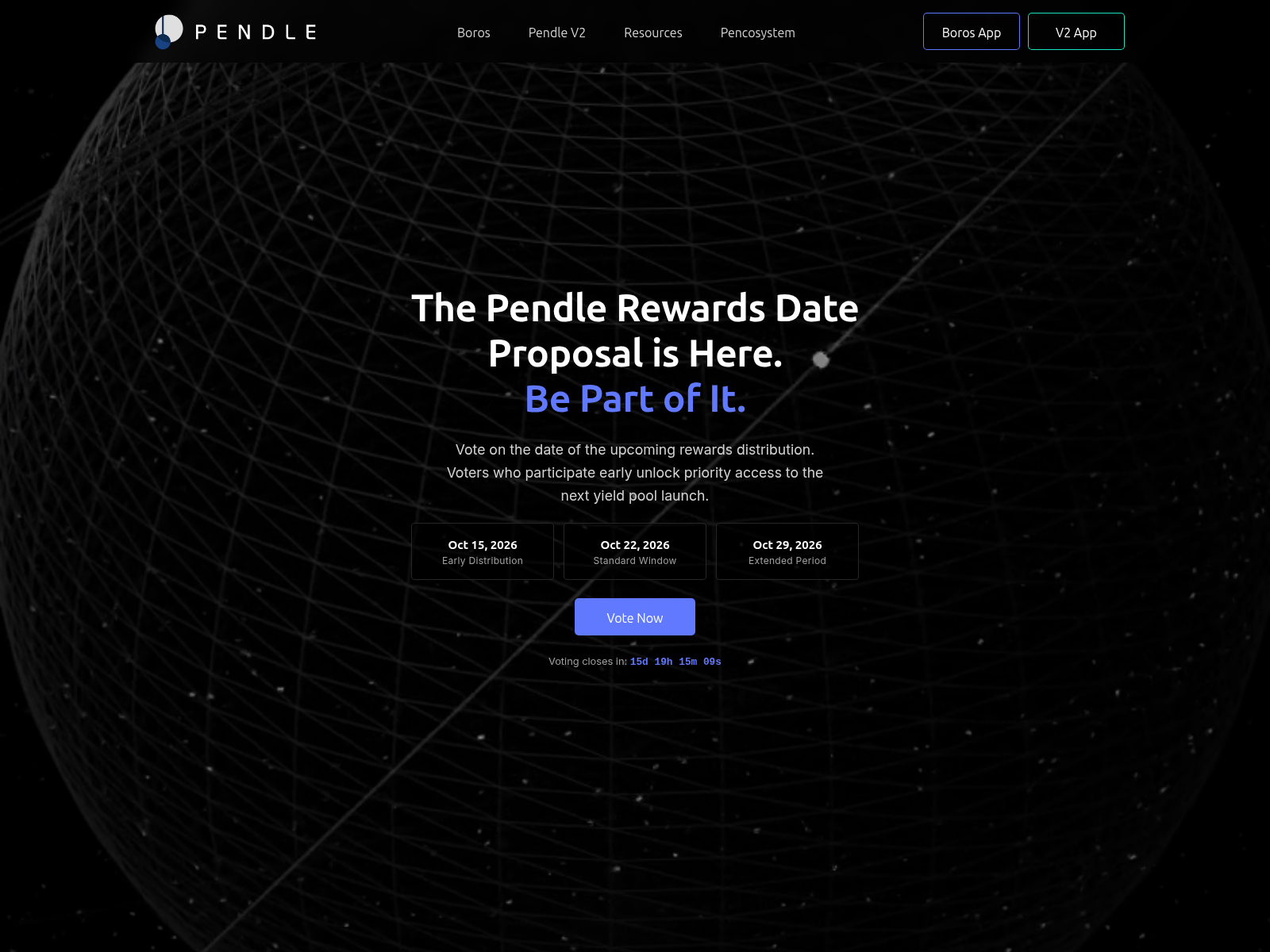 Screenshot of pendlefoundation.life