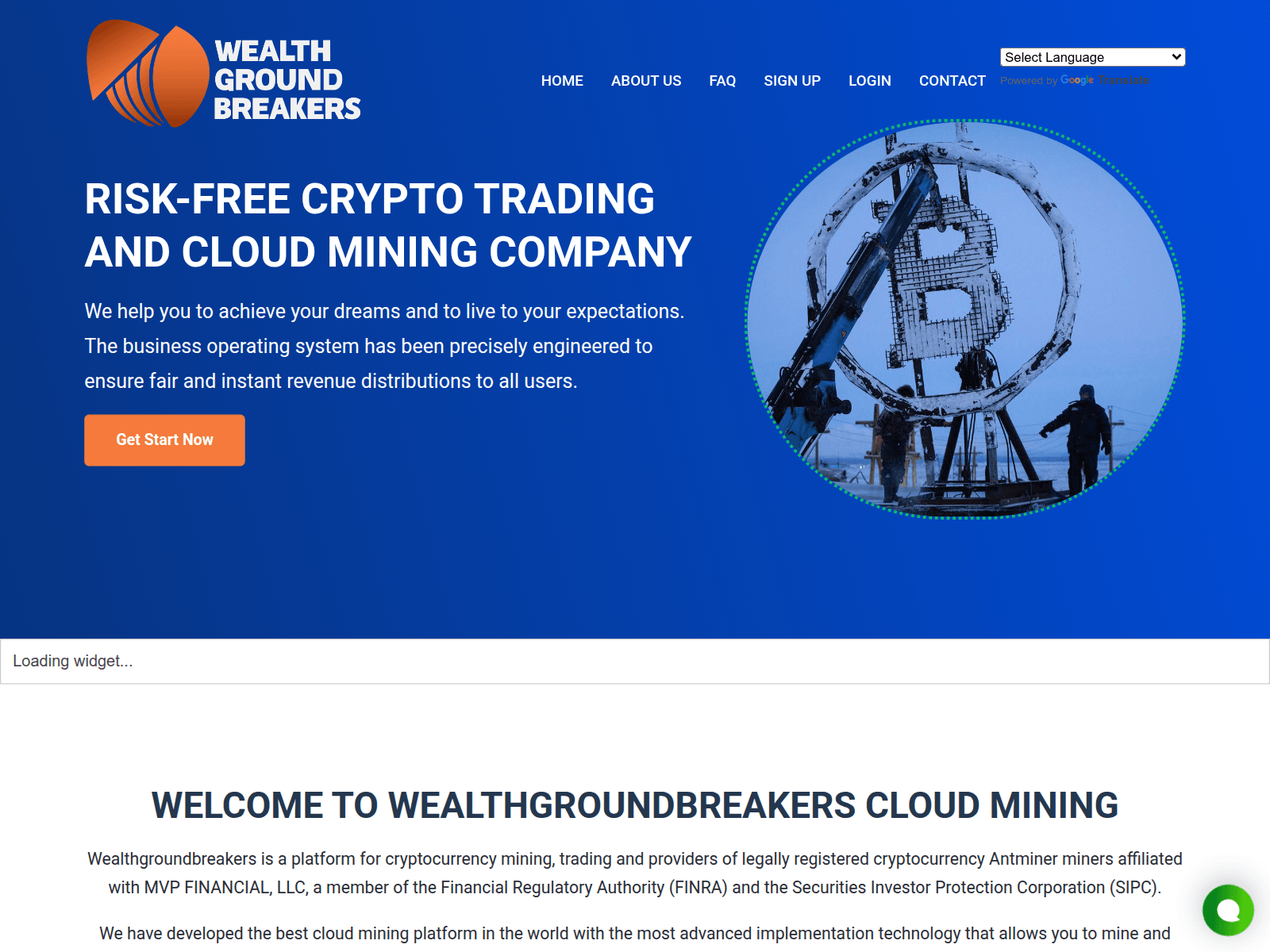 Снимок экрана wealthgroundbreakers.cc