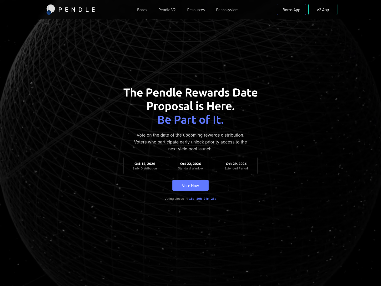 Screenshot of pendlefoundation.life