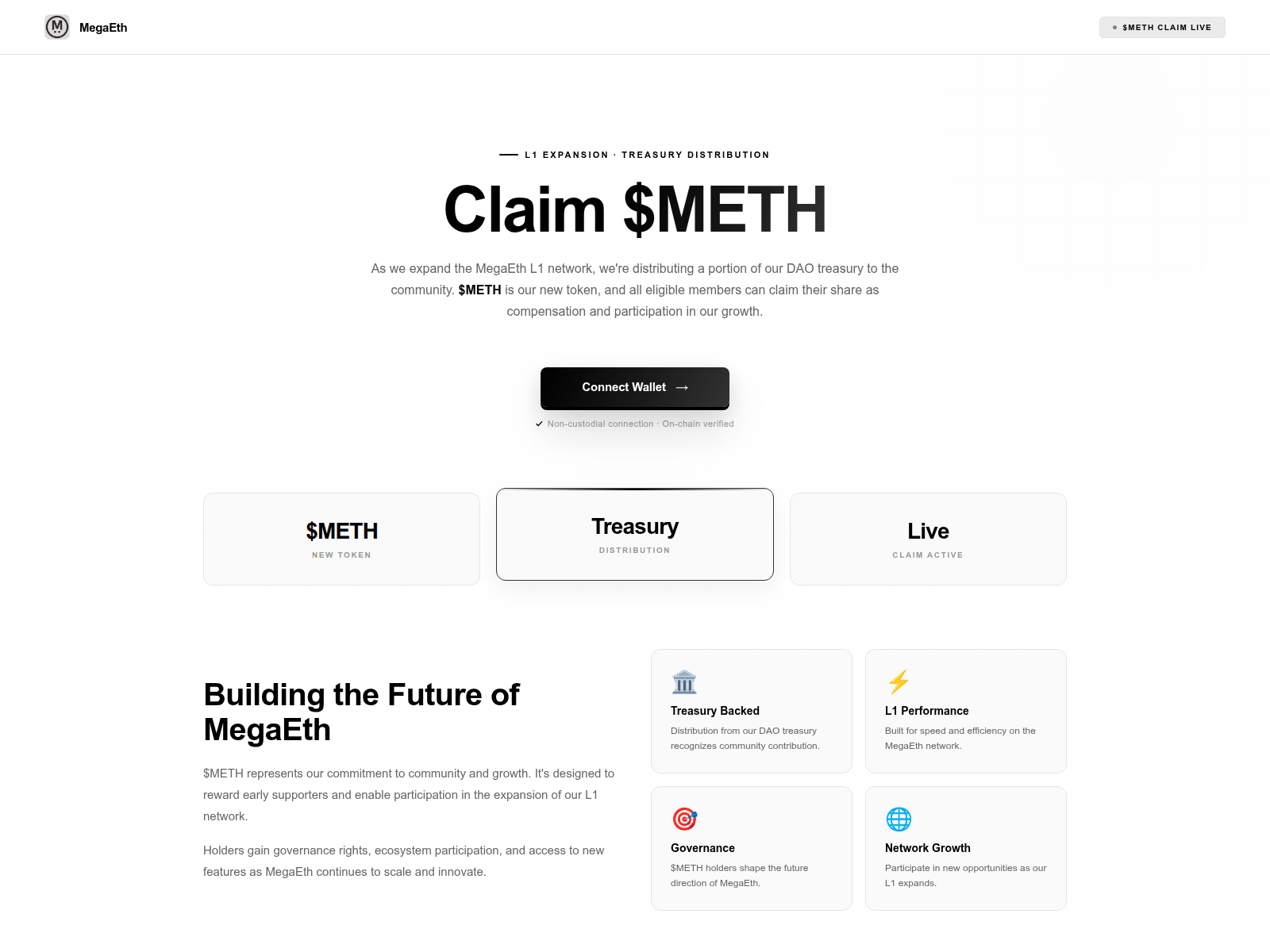 Capture d’écran de megaethchain.live