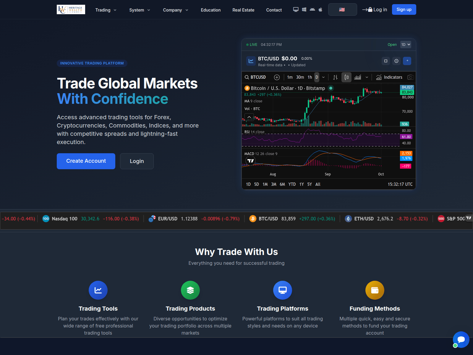 Screenshot of heritagewealthcore.com