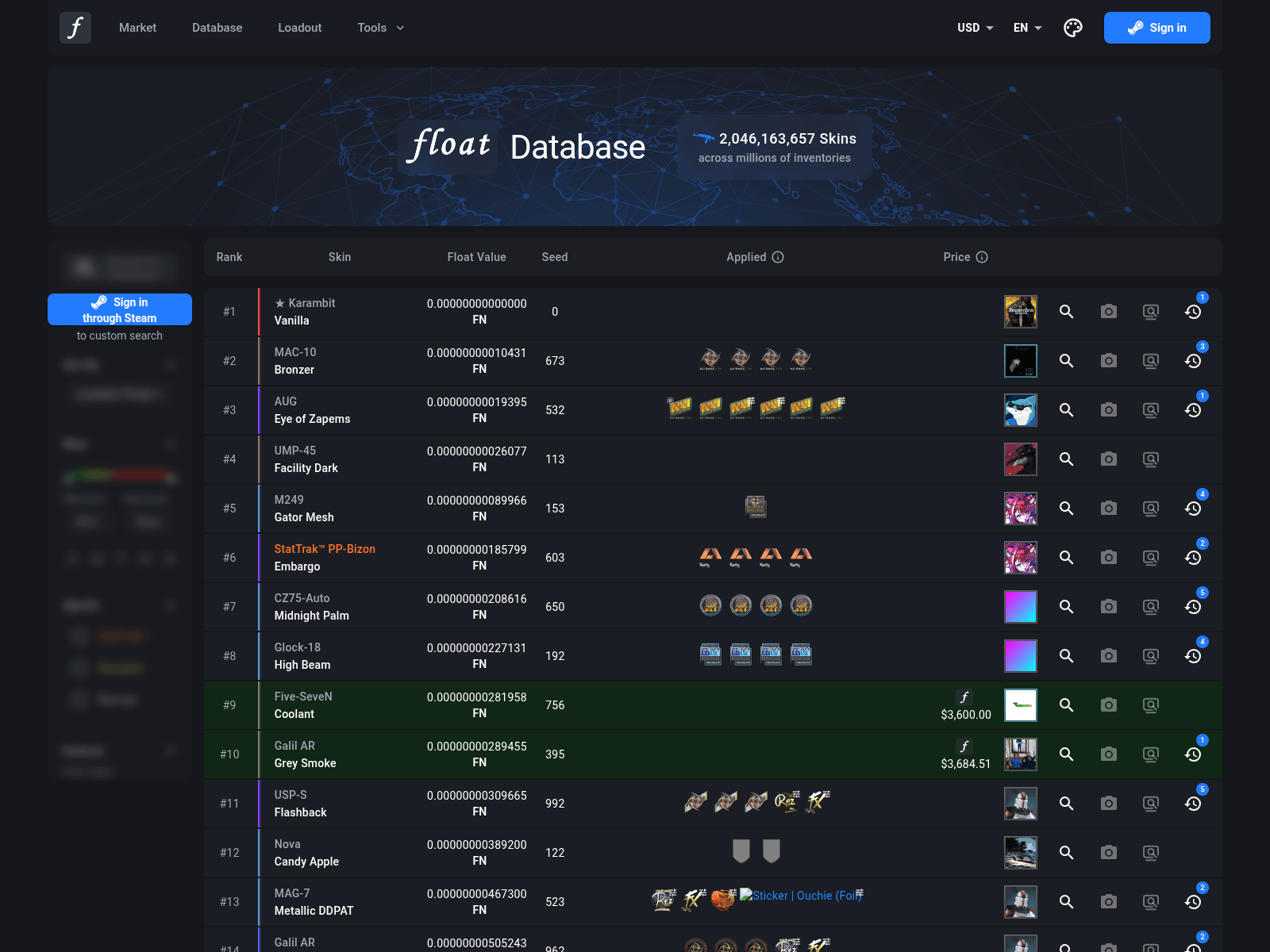 csgo-float.com 的截图