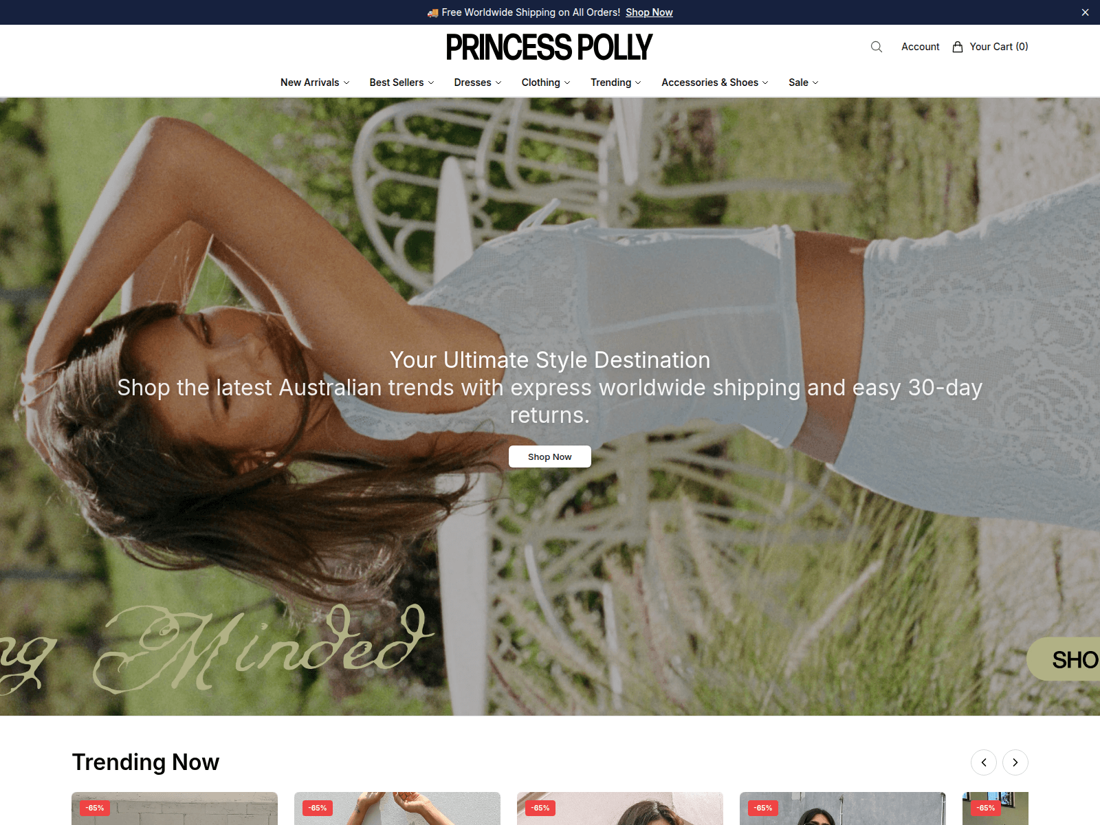 Screenshot of ashleystewartchic.com