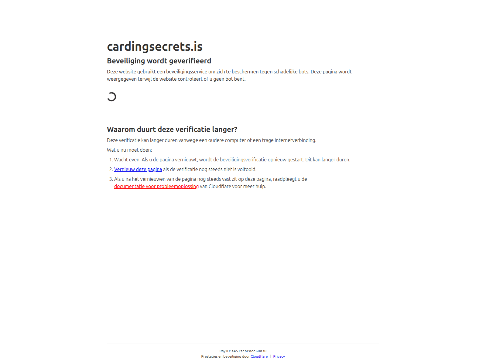Screenshot of cardingsecrets.is