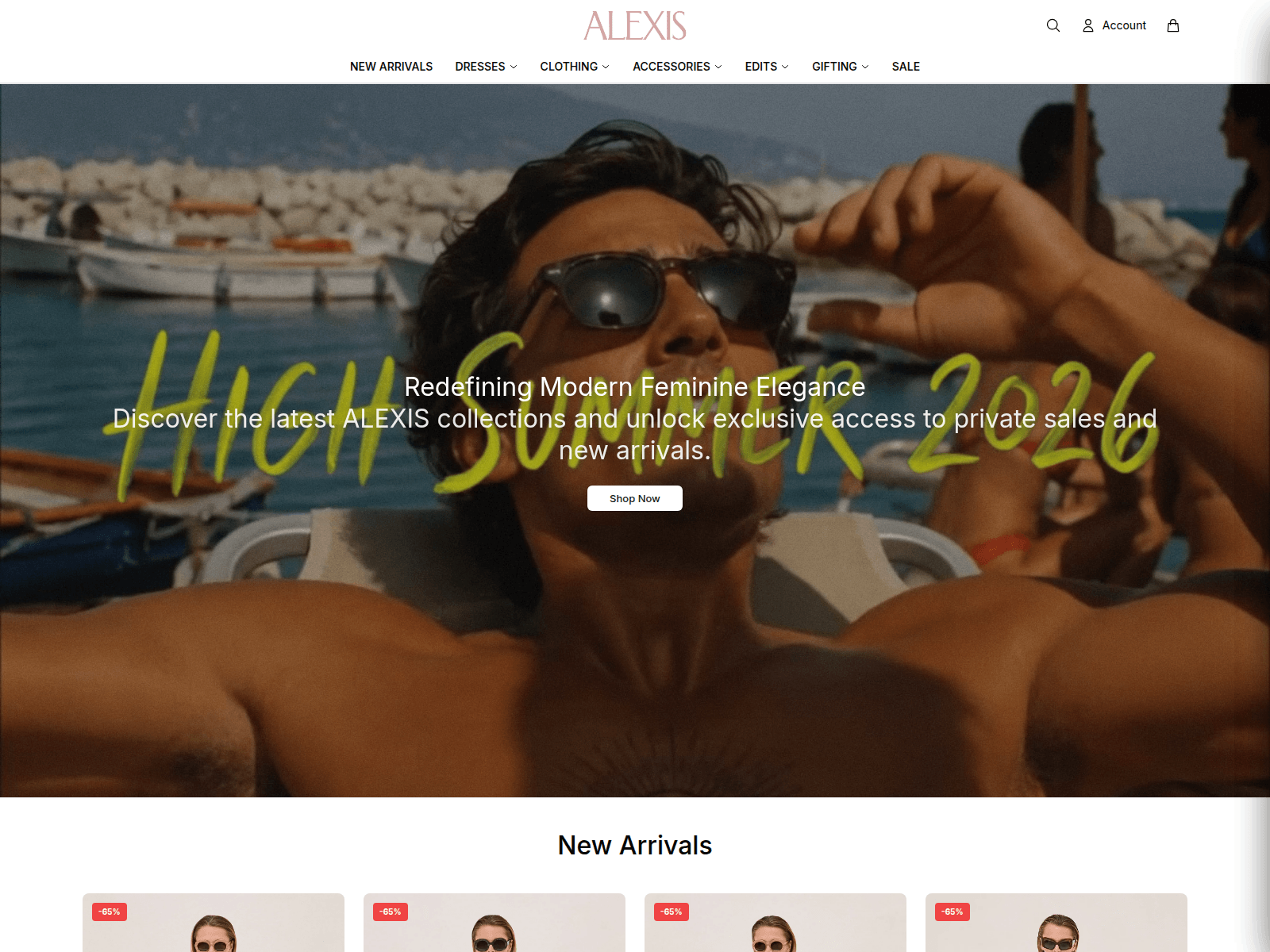 Screenshot of alexisbrand.shop