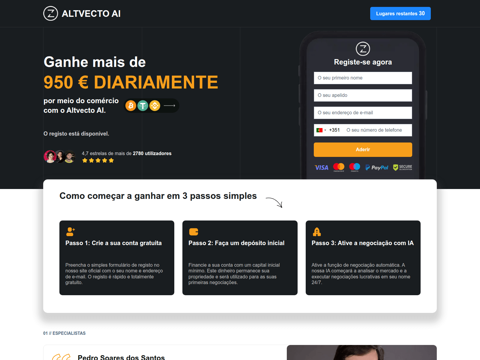 Screenshot of altvectoai.com