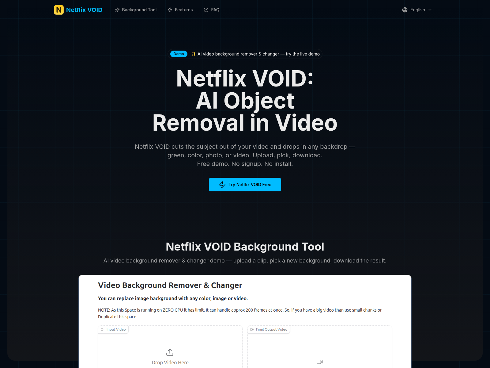 netflixvoid.org のスクリーンショット