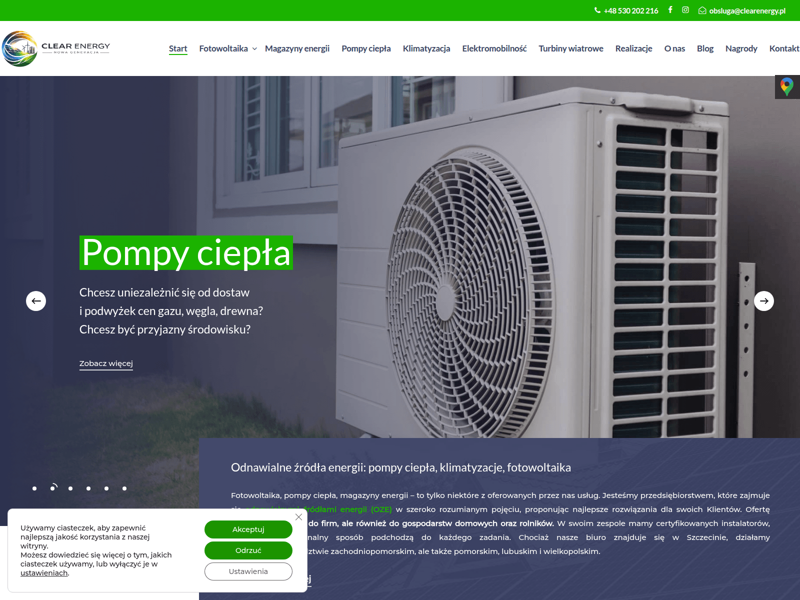 Screenshot of clearenergy.pl