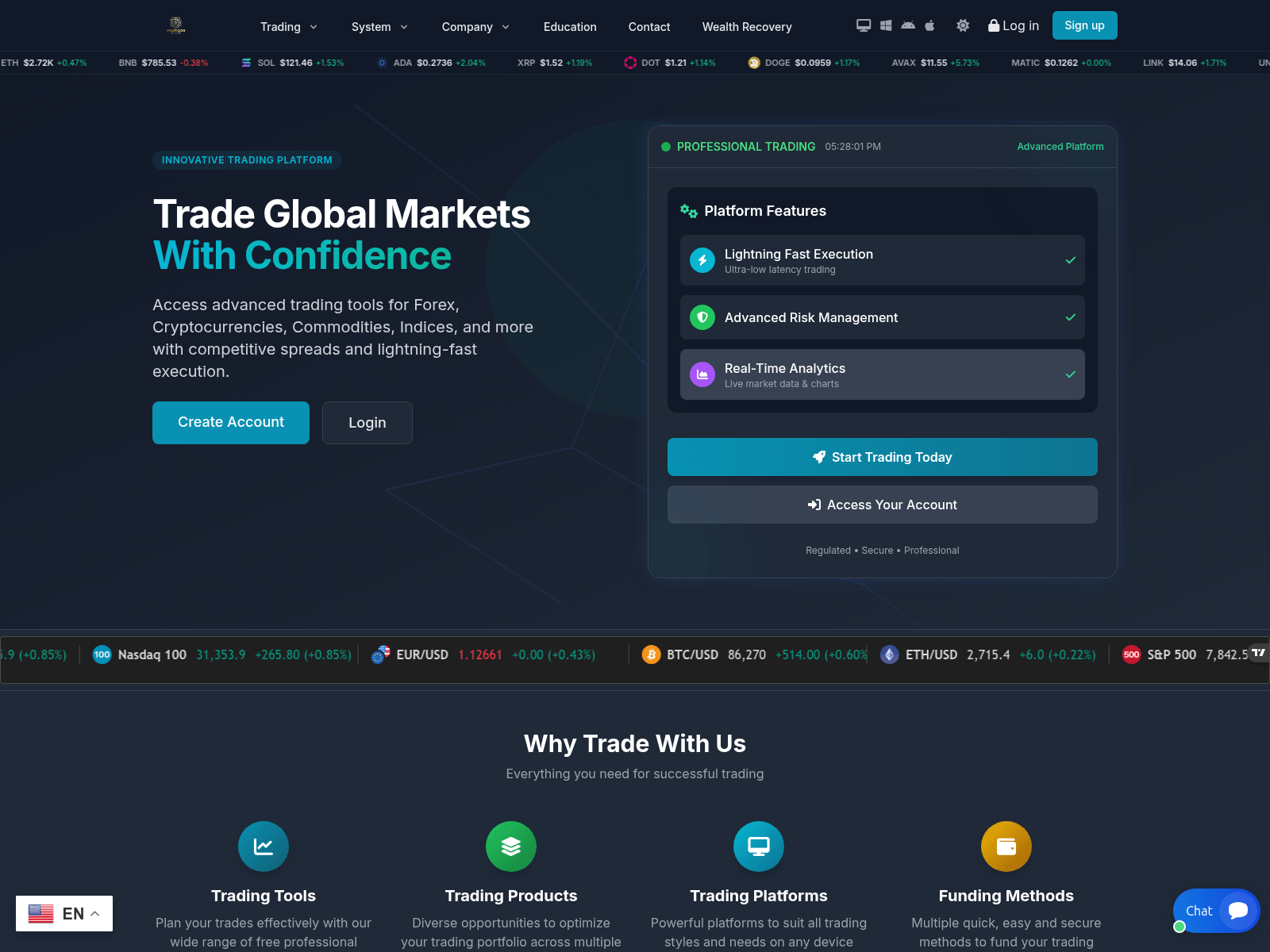 Screenshot of vauriqon-network.com