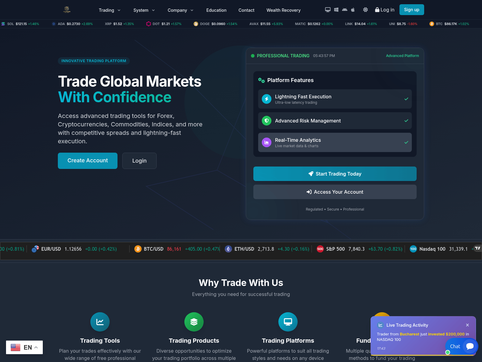 Screenshot of vauriqon-network.com