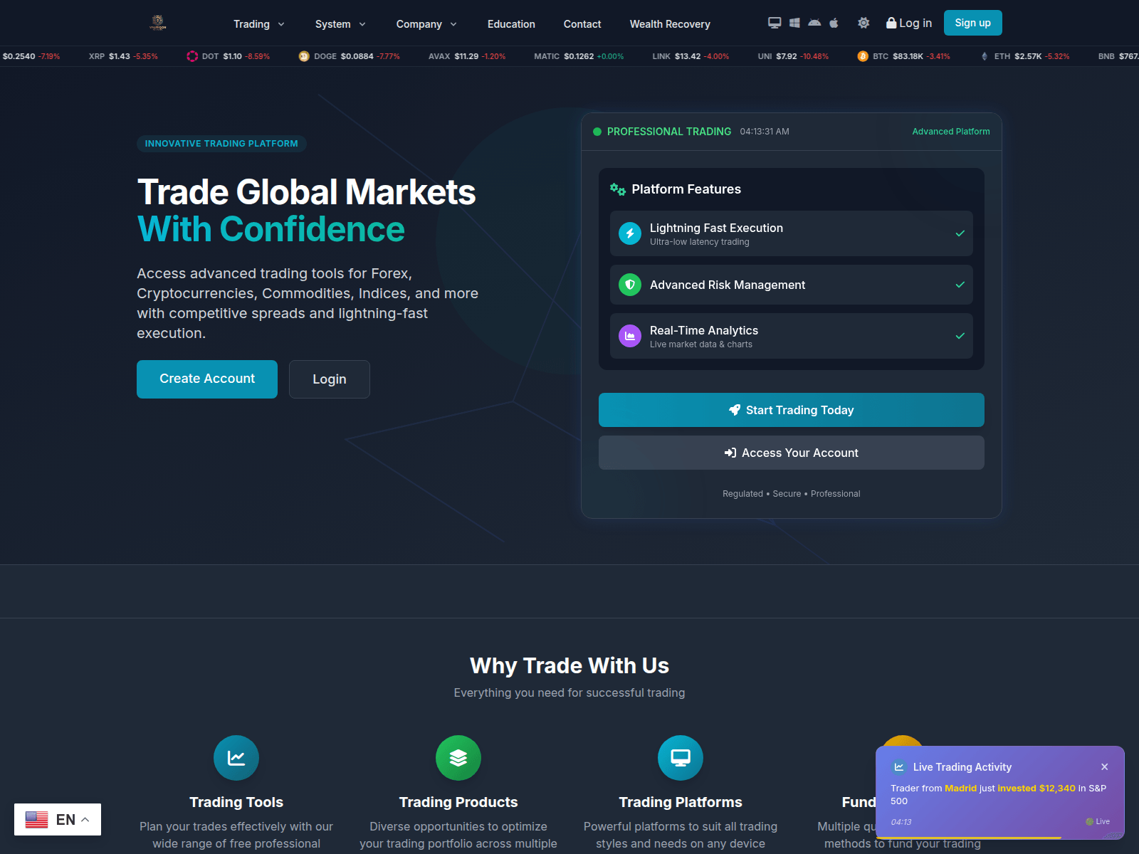 Screenshot of vauriqon-network.com