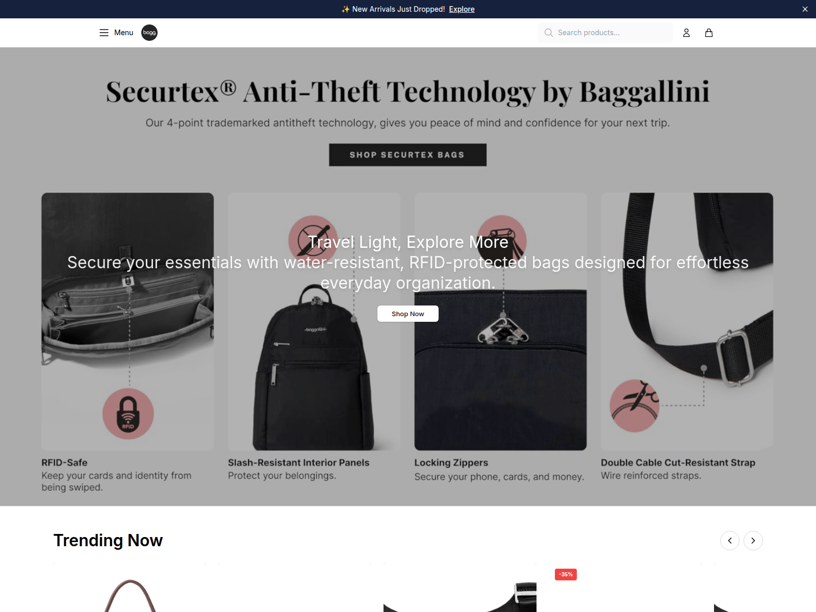 Screenshot of baggallinidirect.shop