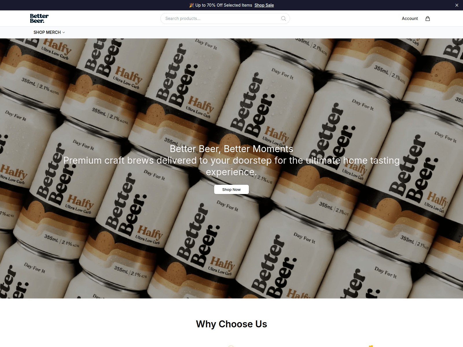 Screenshot of betterbeerhq.shop