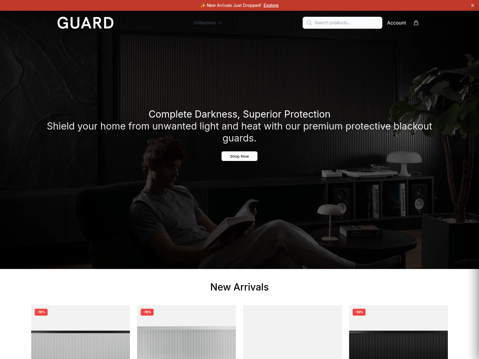 Screenshot of blndscape.shop