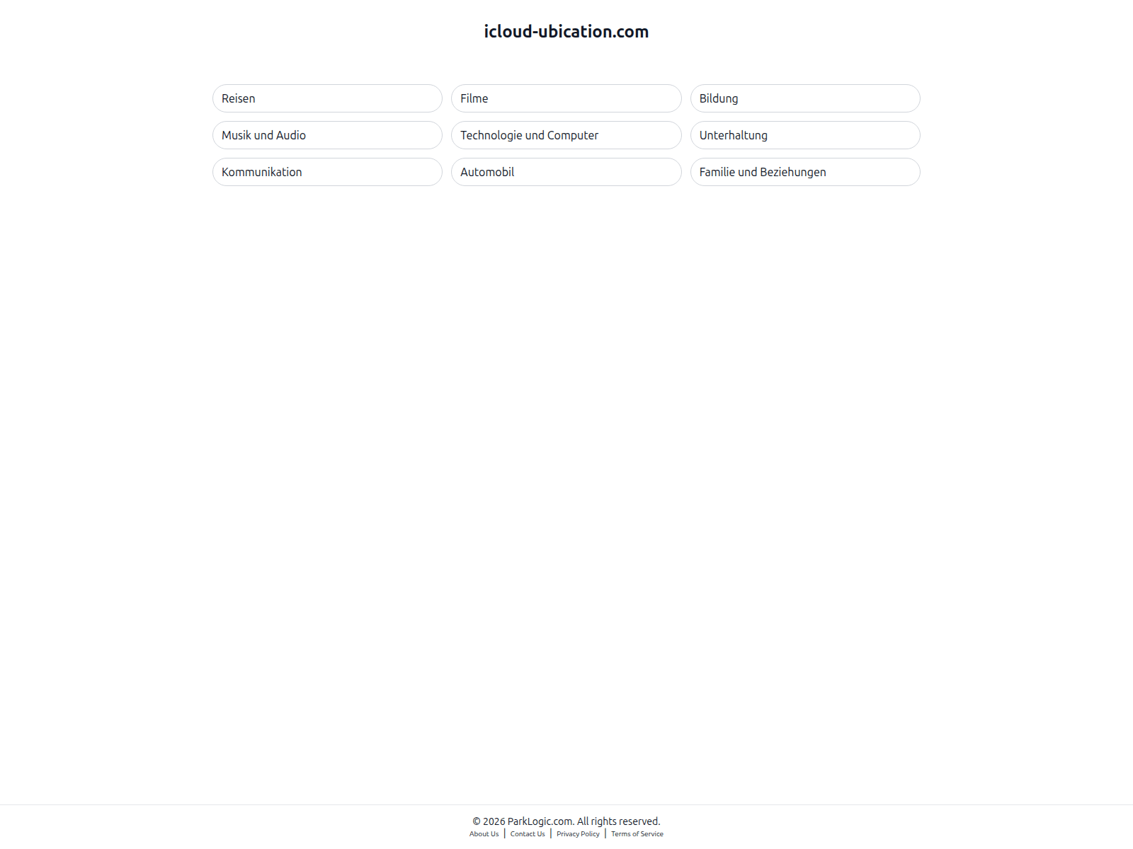 icloud-ubication.com のスクリーンショット
