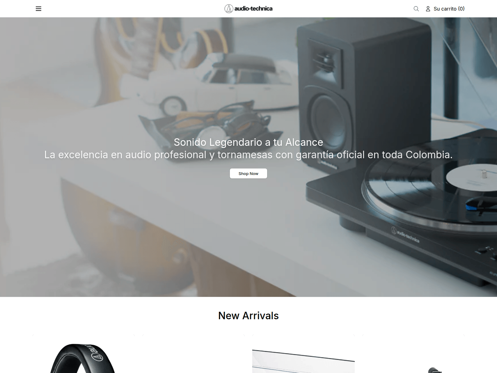 Screenshot of audiotechnicastudio.shop