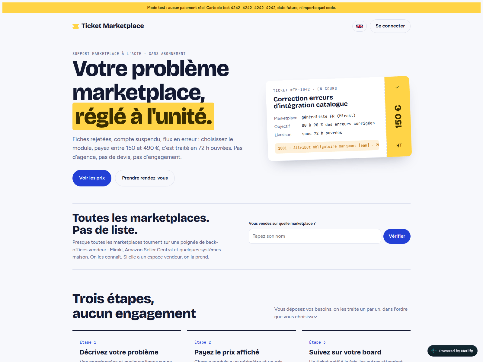Tangkapan layar ticketmarketplace.fr