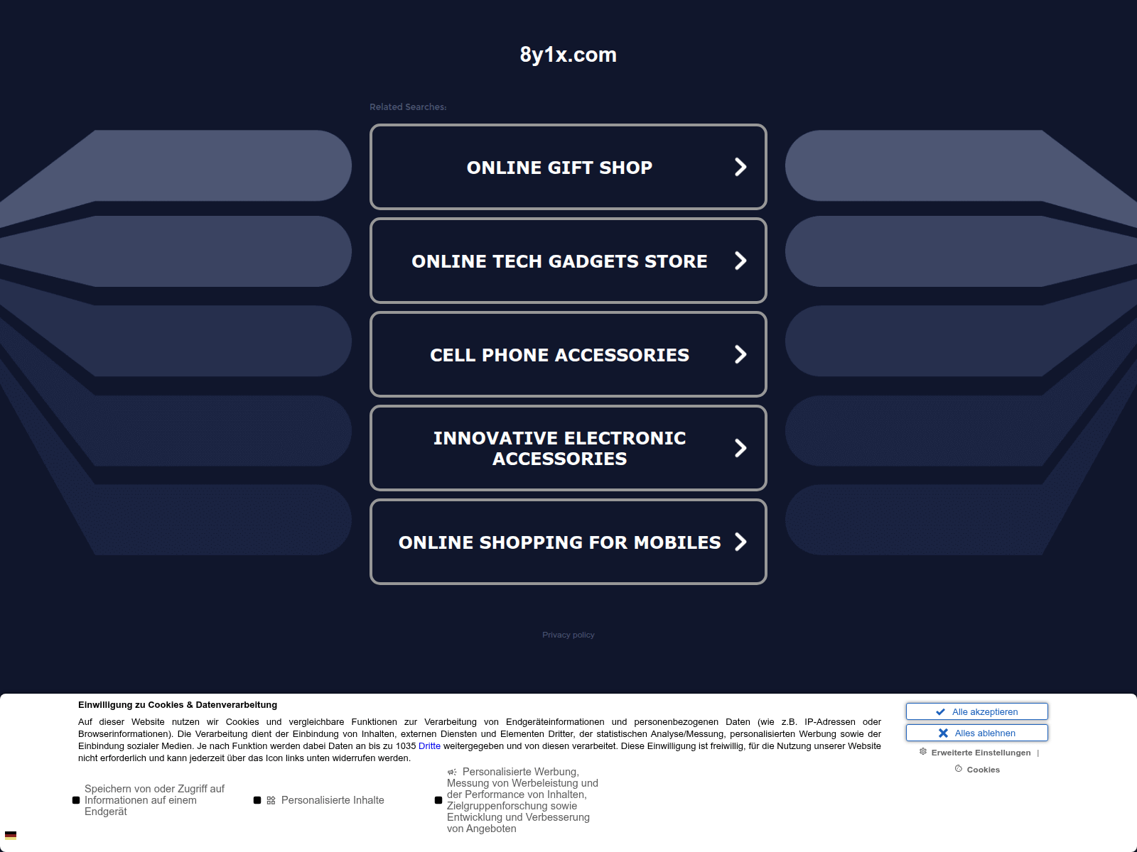 Снимок экрана 8y1x.com