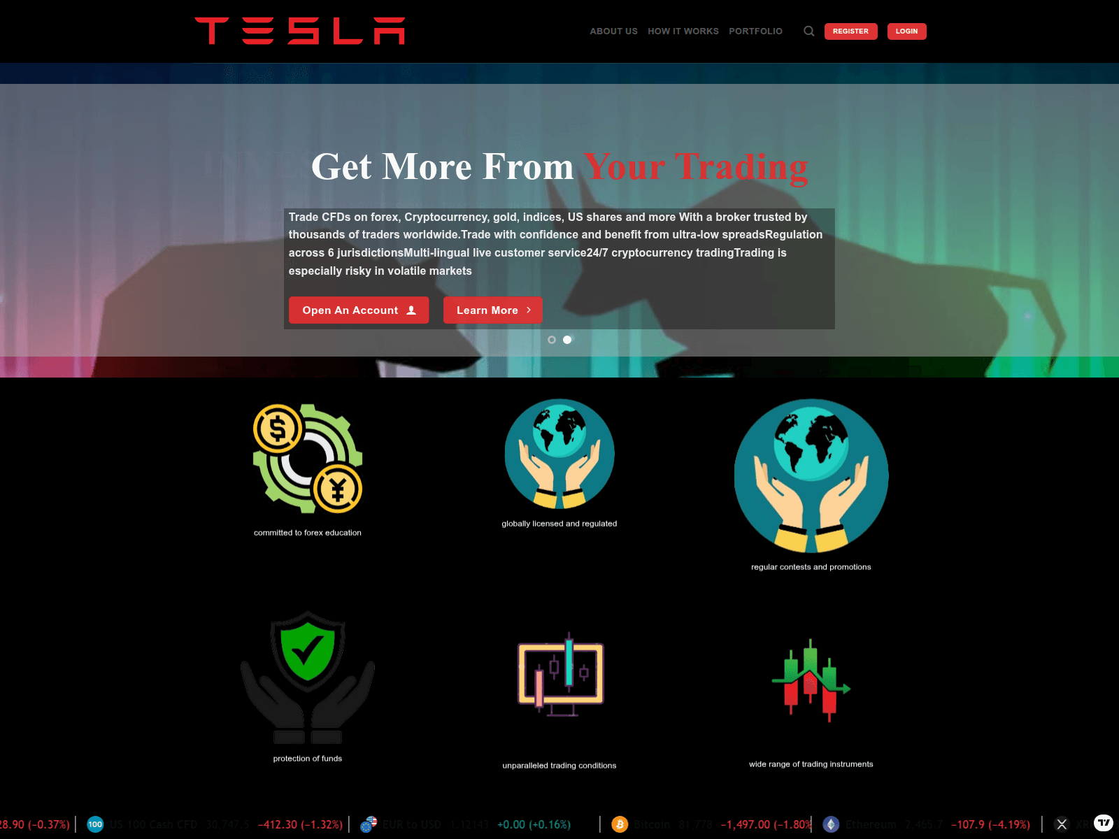 Снимок экрана teslastkmarketltd.com