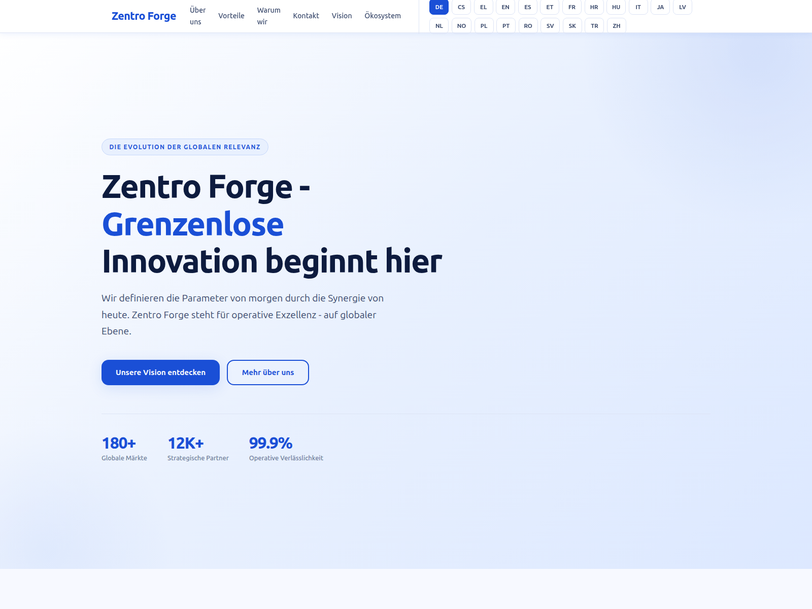 Screenshot of zentroforge.net