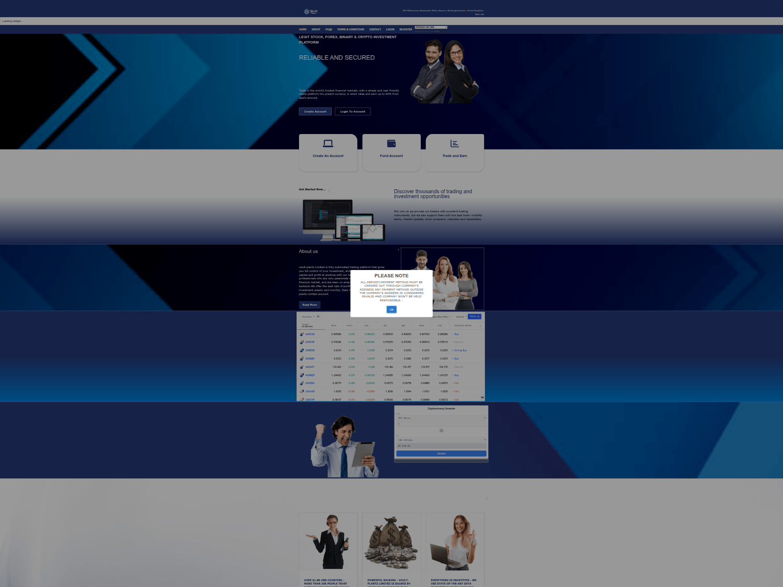 Screenshot of vault-plantz.com