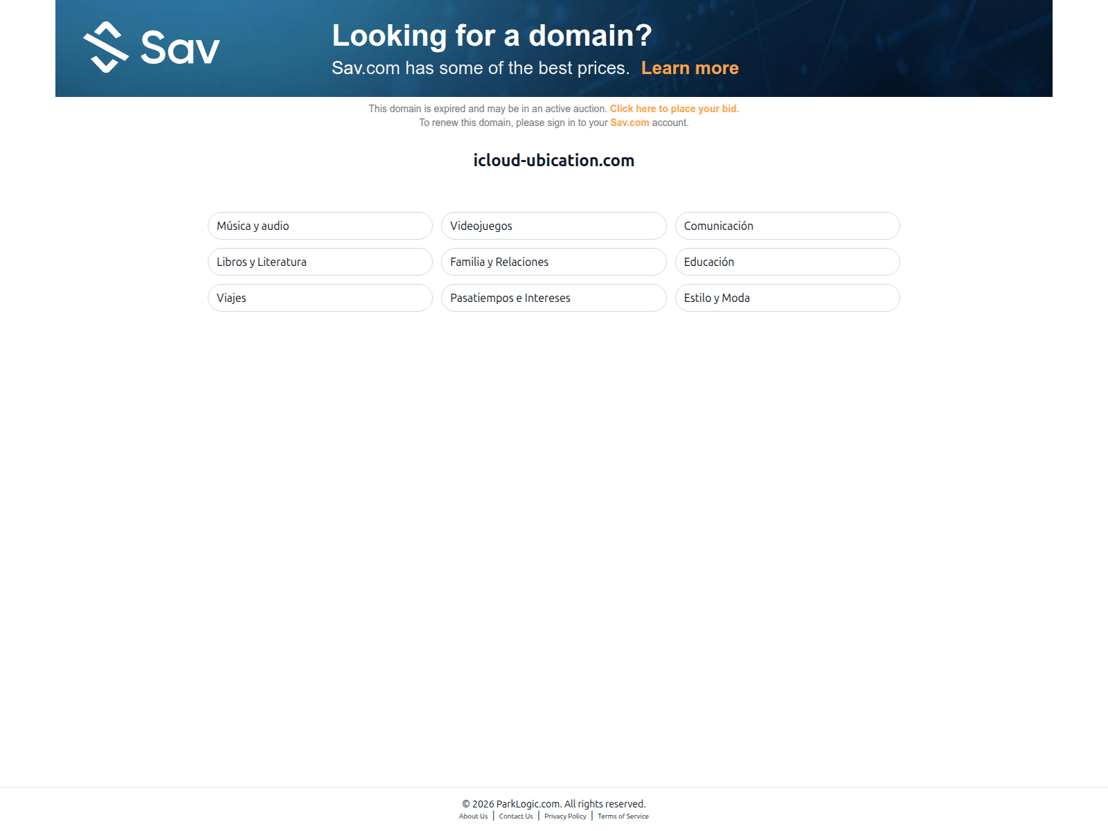 icloud-ubication.com のスクリーンショット