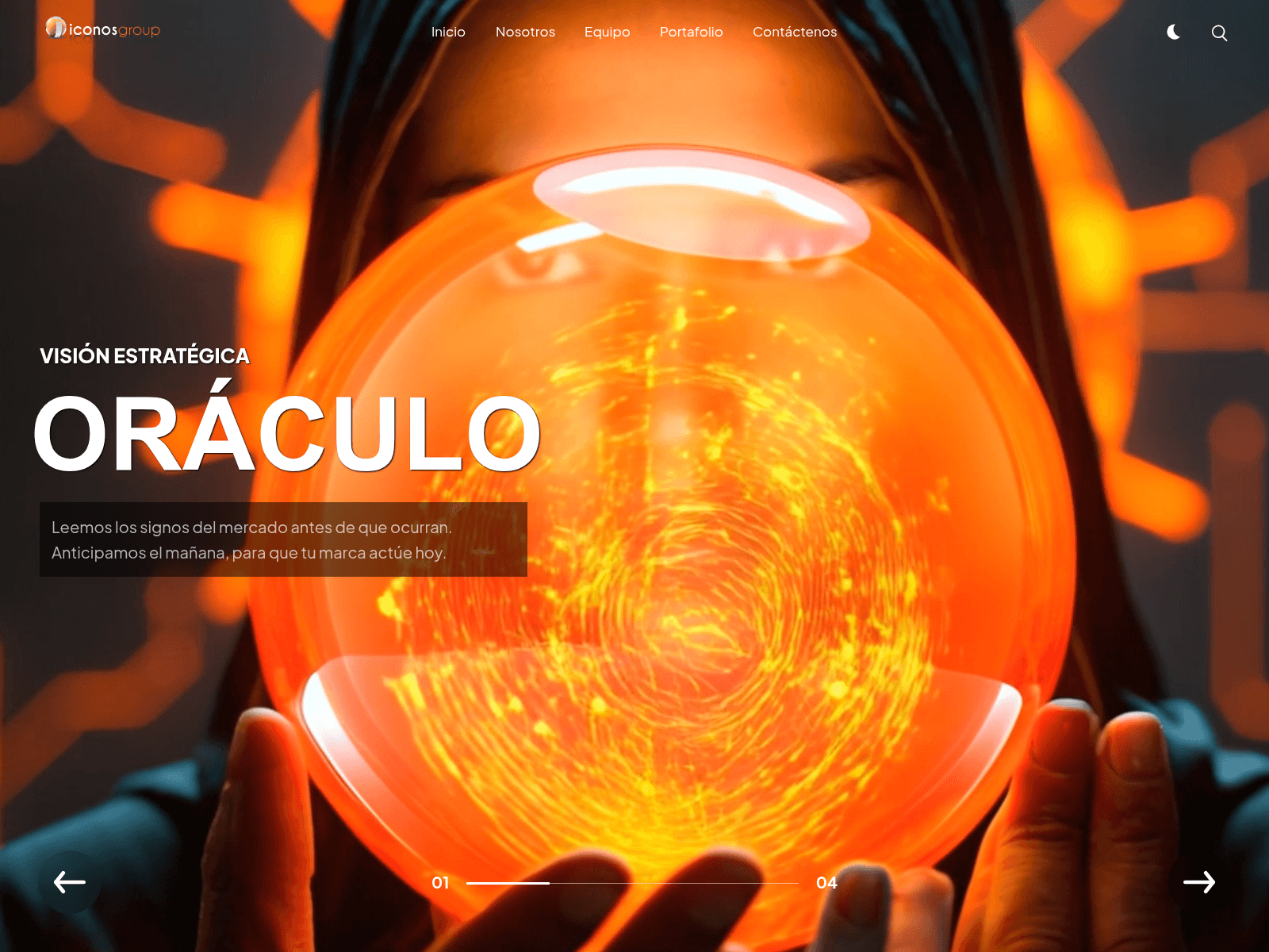 Screenshot of iconosgroup.com.co