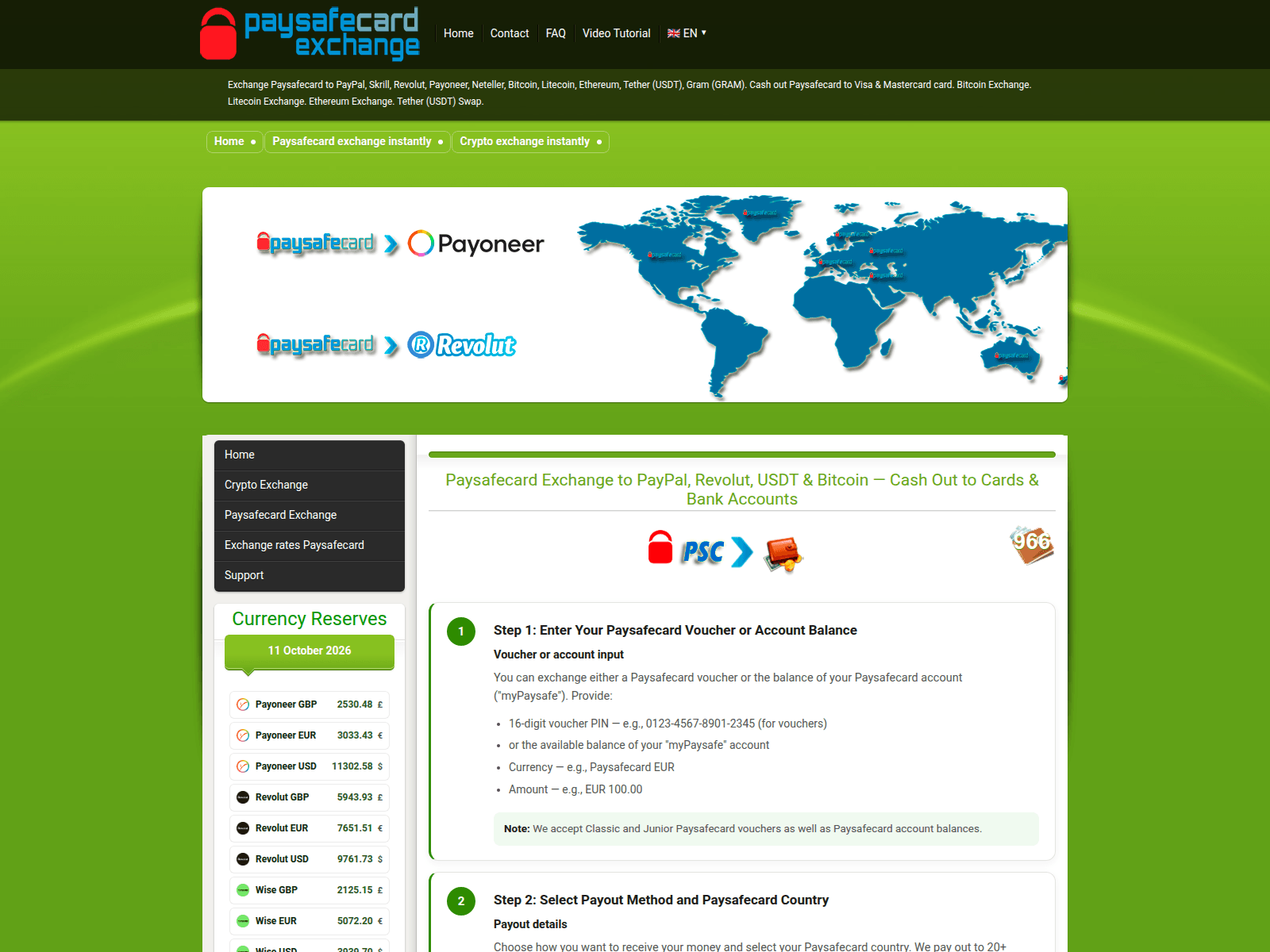 Screenshot von ukash-wallet.com