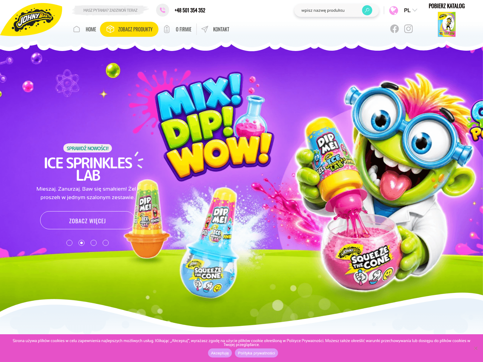 Screenshot of johnybee.pl