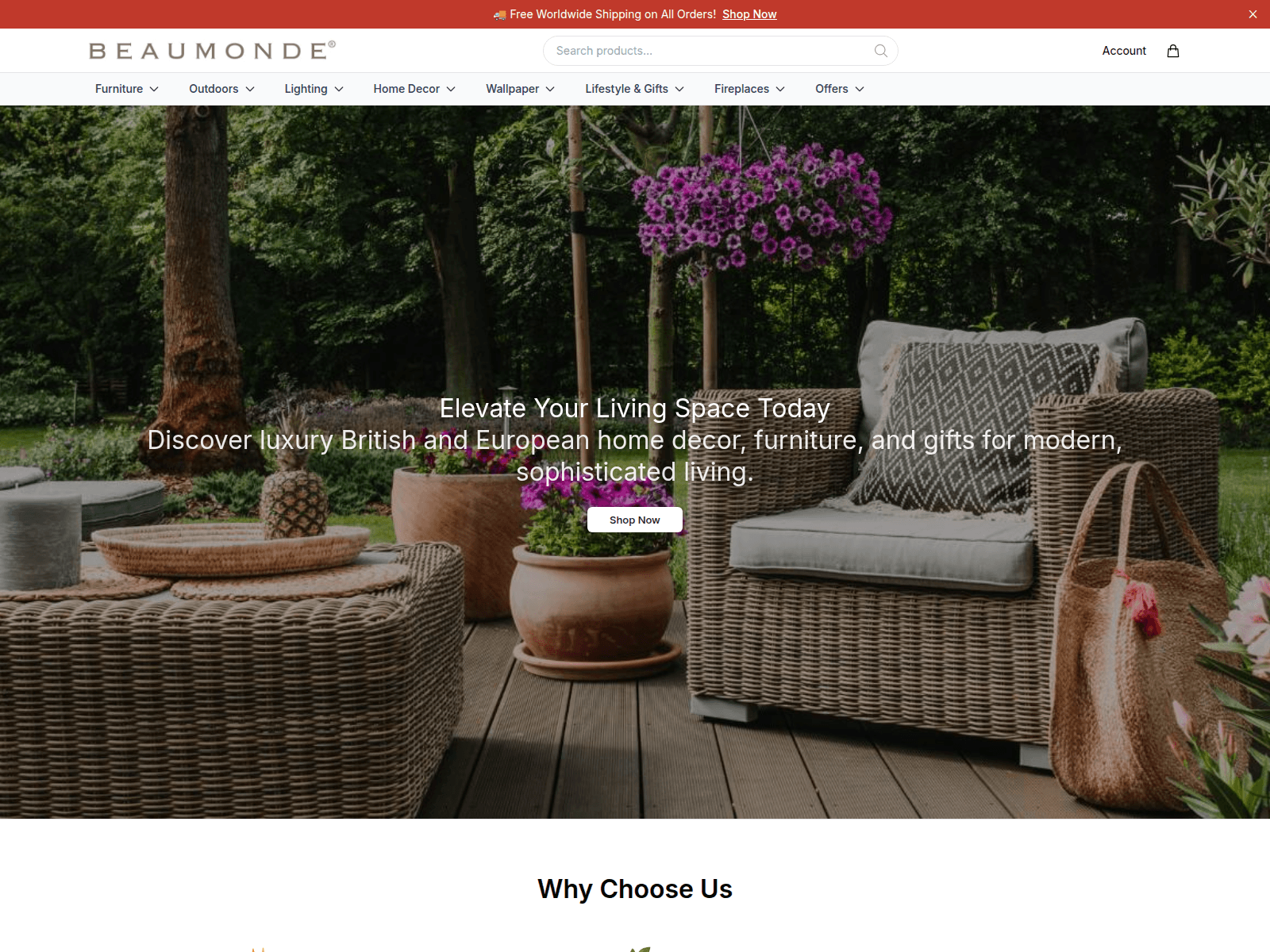 Снимок экрана beaumondeshop.shop