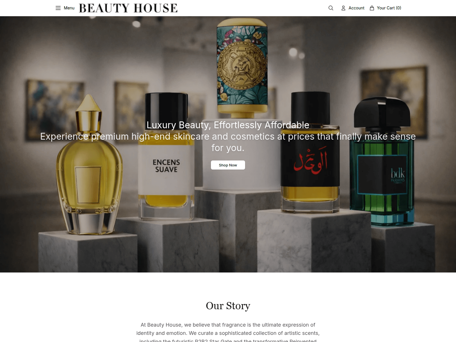 Screenshot of beautyhomestore.shop
