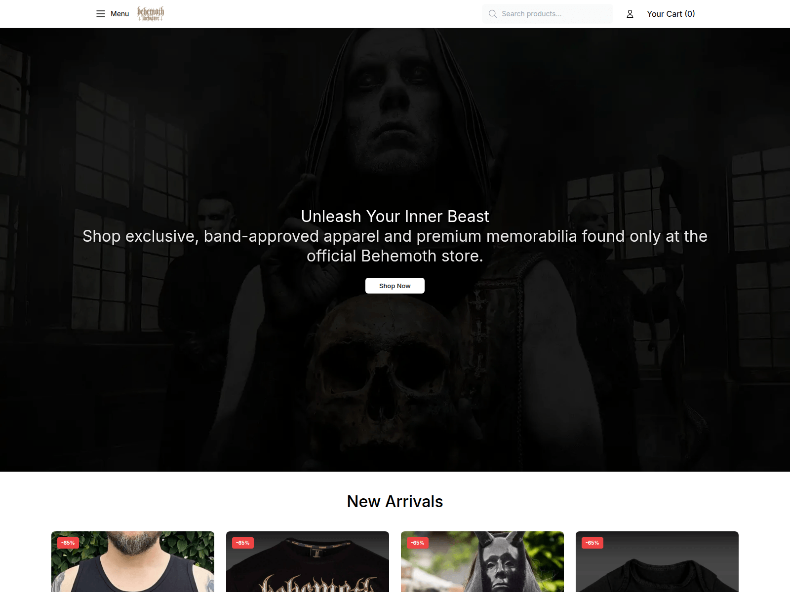 Screenshot of behemothfashion.shop
