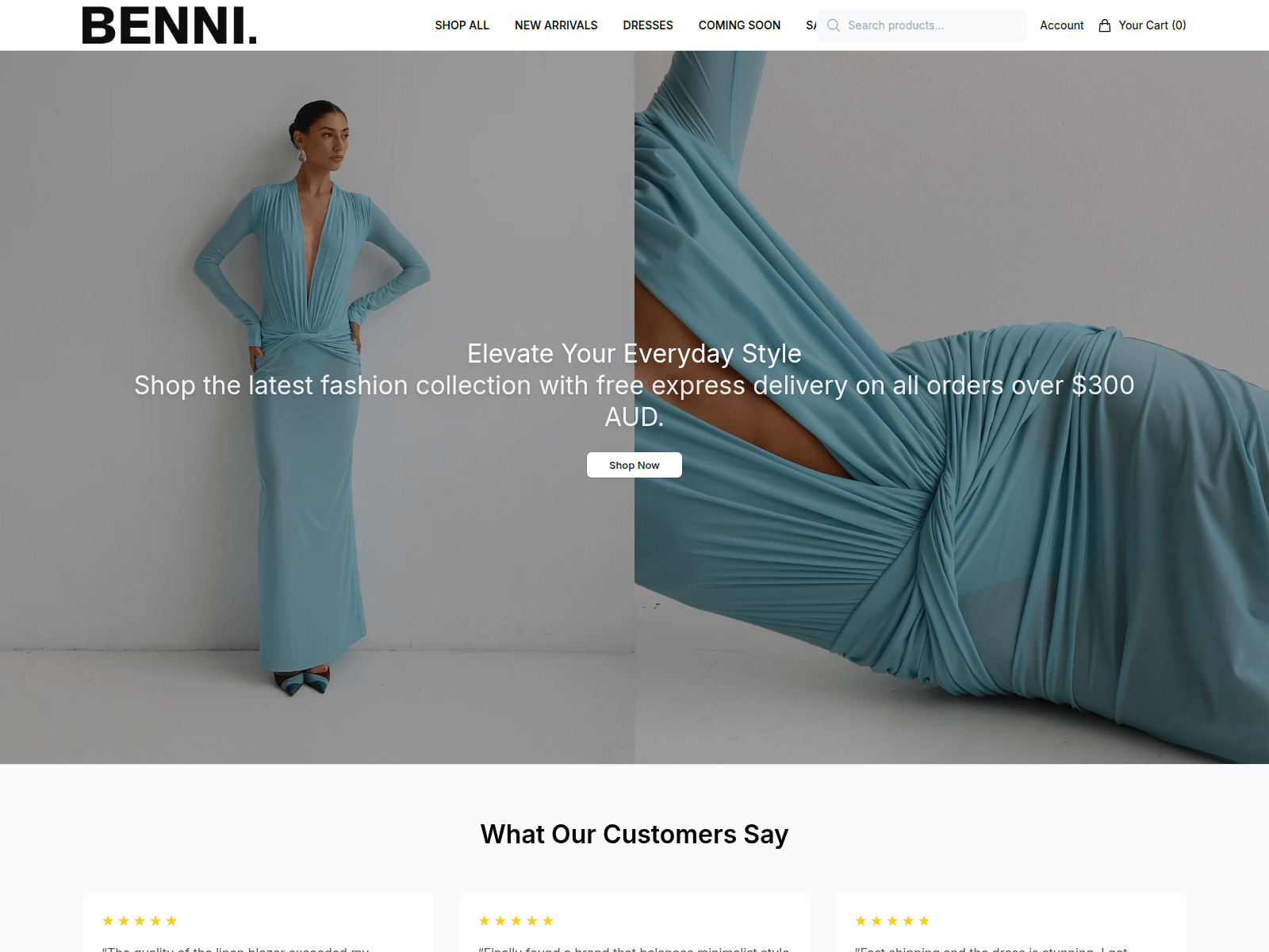 Screenshot of benniofficial.shop